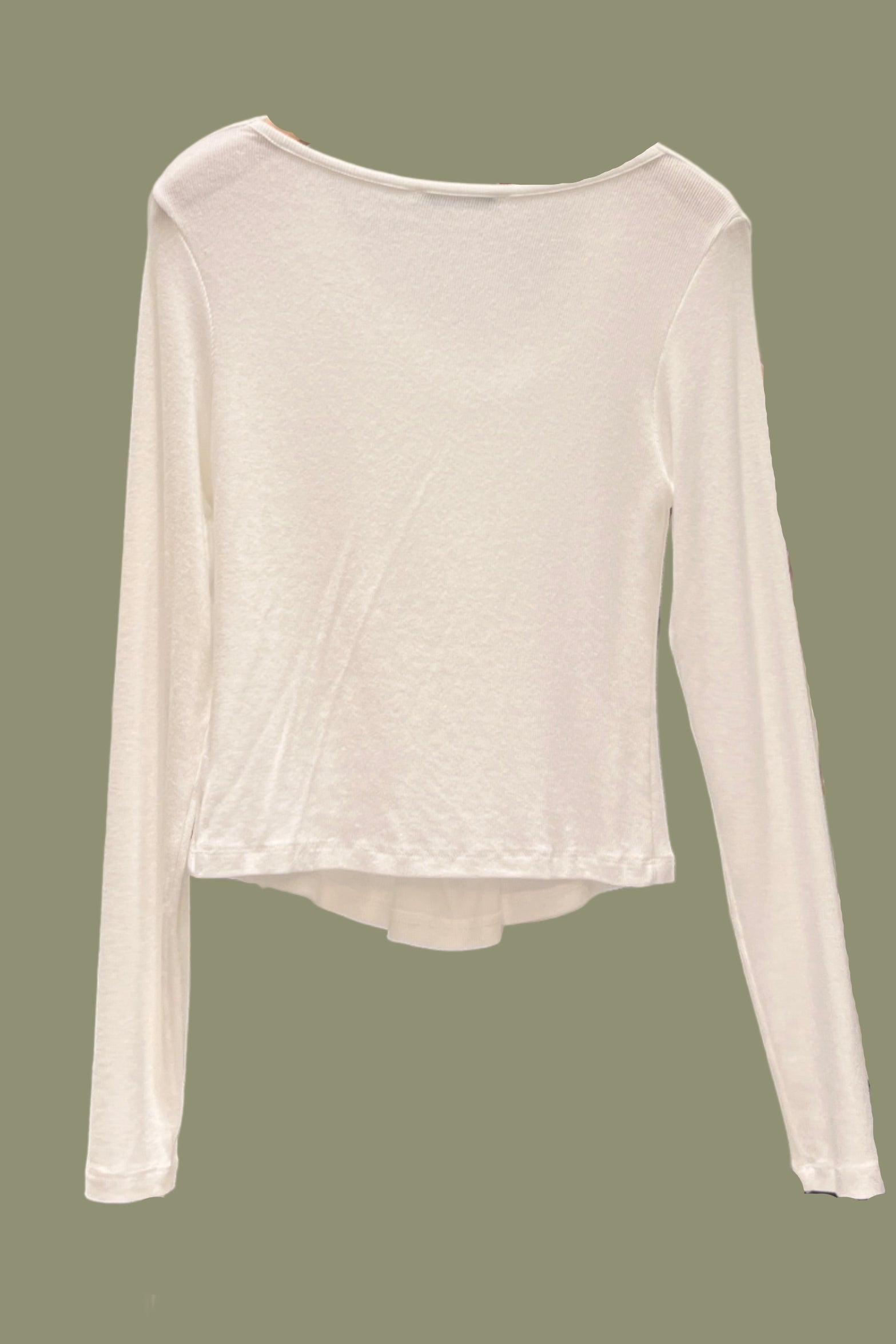 Hyerin cowl neck button slim tee