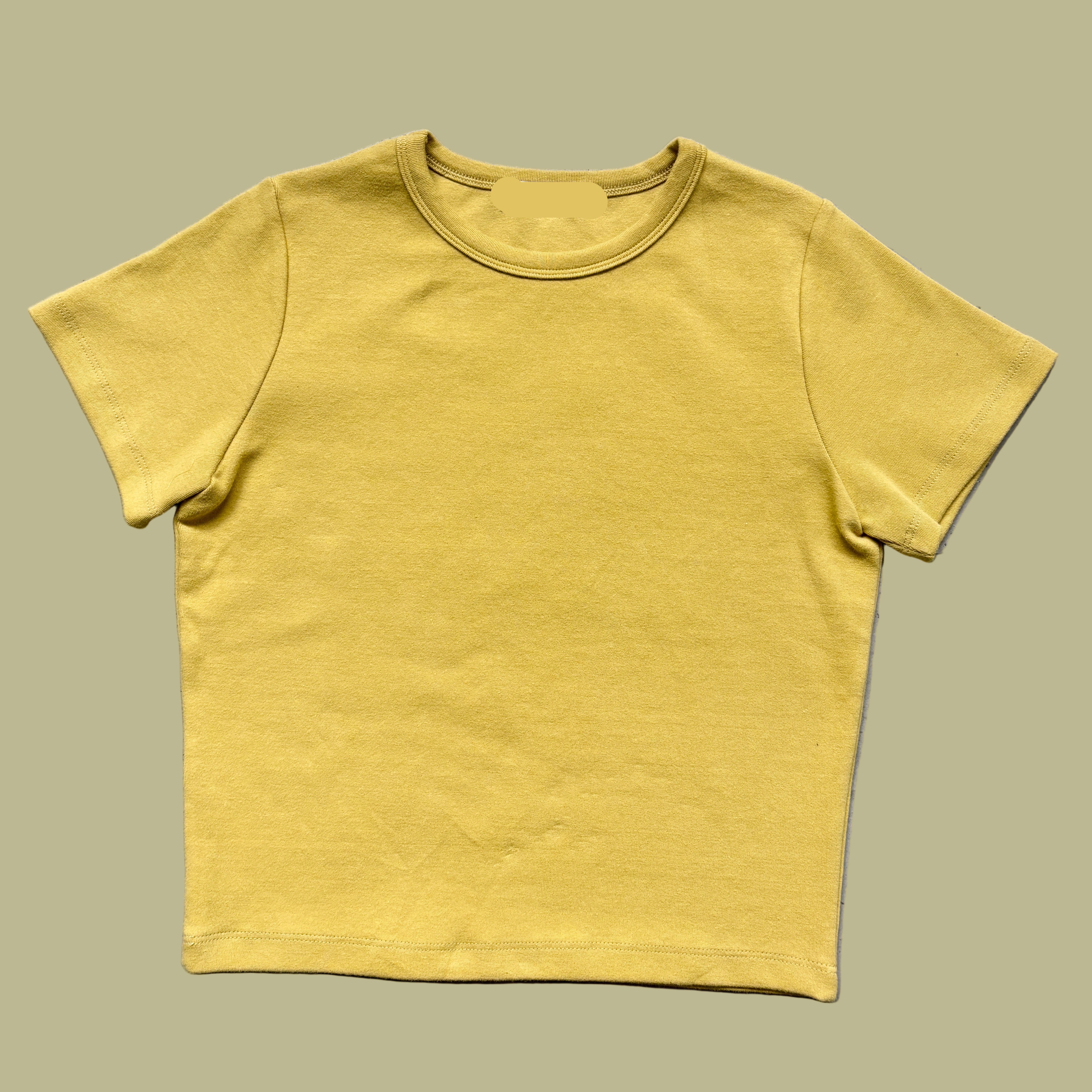 coucou basic slim crop tee