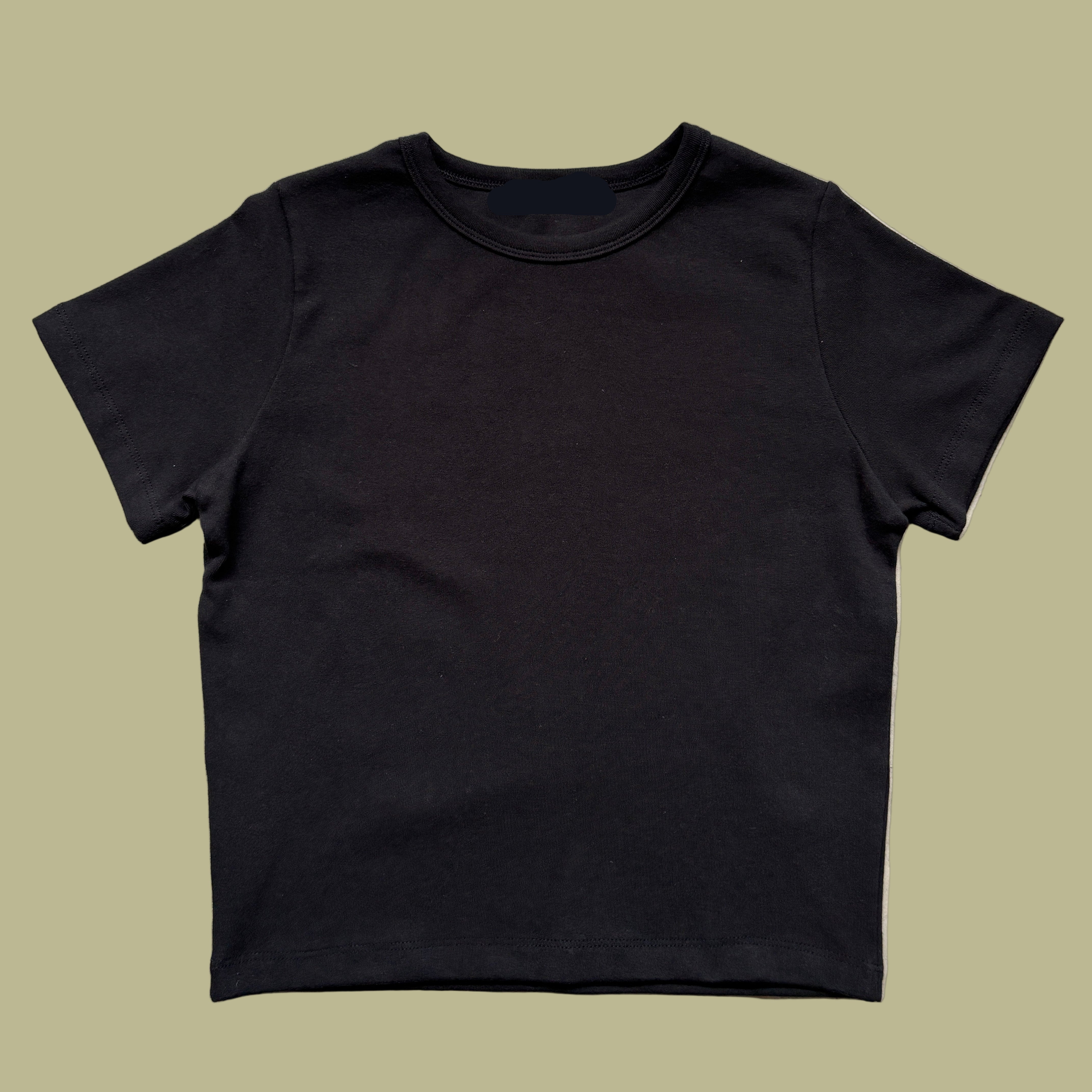 coucou basic slim crop tee