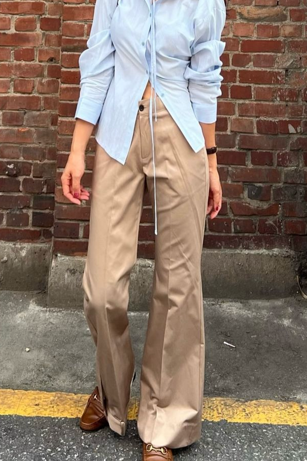 reverse cuffed trousers