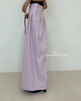 pleated wide leg trousers