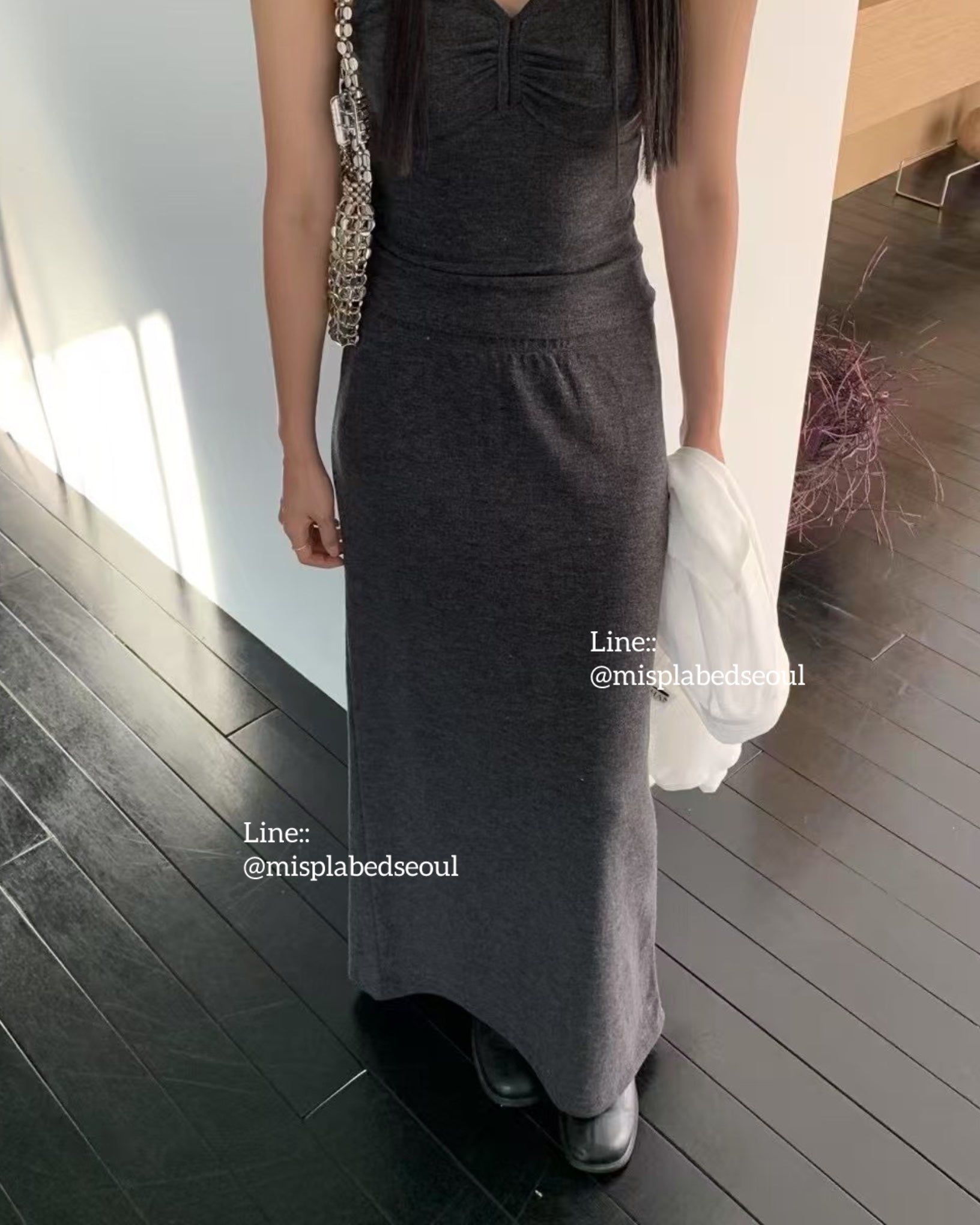 fluff comfy maxi skirt