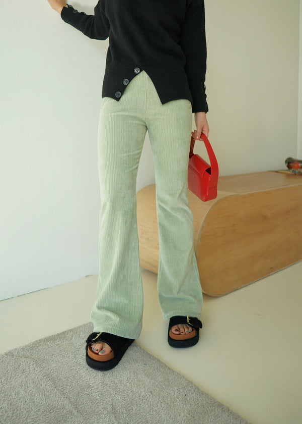 corduroy flared pants