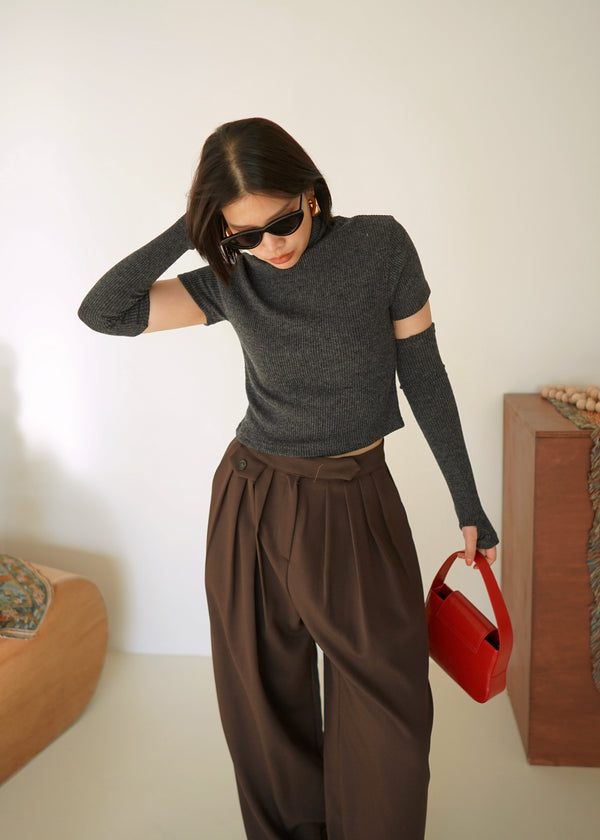 arm warmer set turtleneck tee