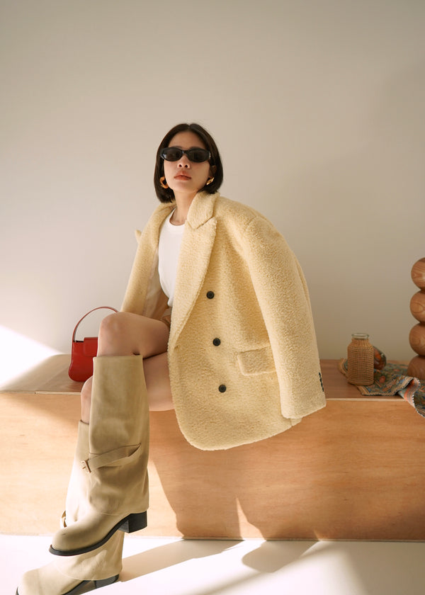 Fluffy Fleece oversized Blazer