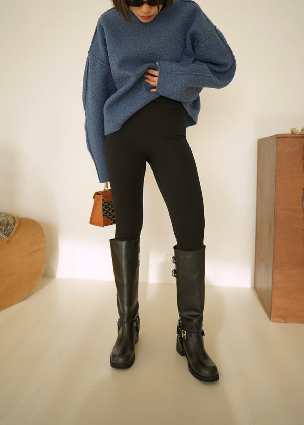 high rise slim leg leggings
