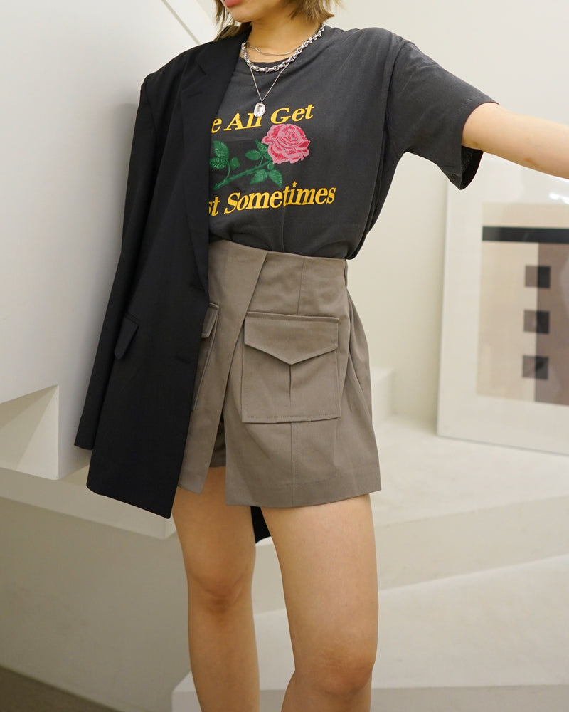 double pocket mini skort