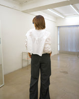 undone crop shirt