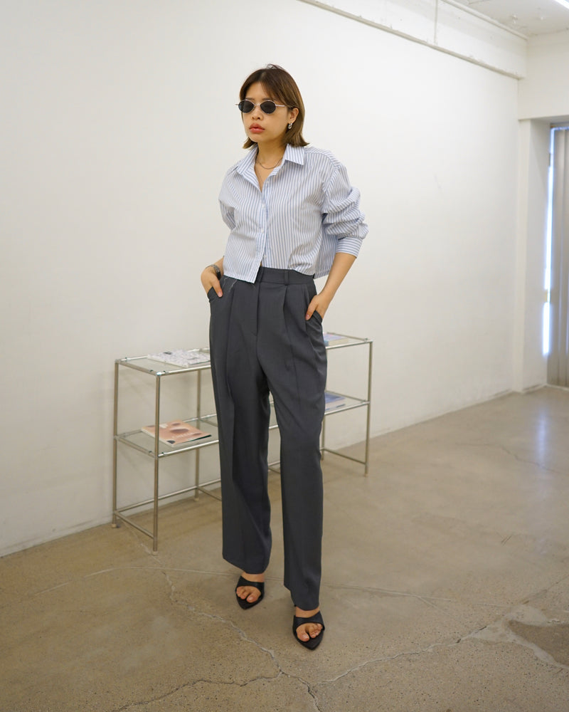 undone crop shirt