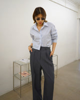 undone crop shirt