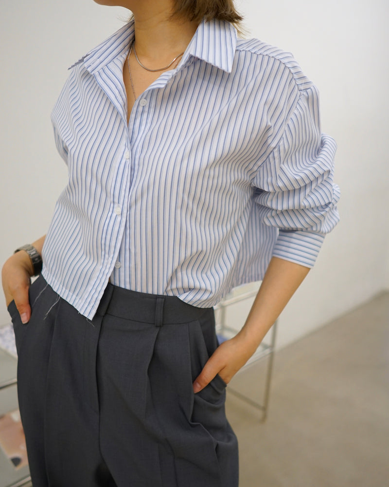 undone crop shirt