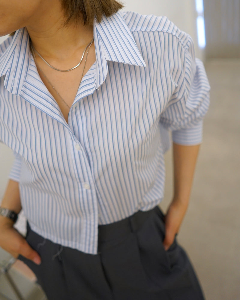 undone crop shirt