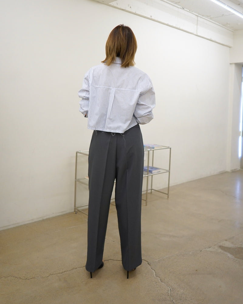 undone crop shirt