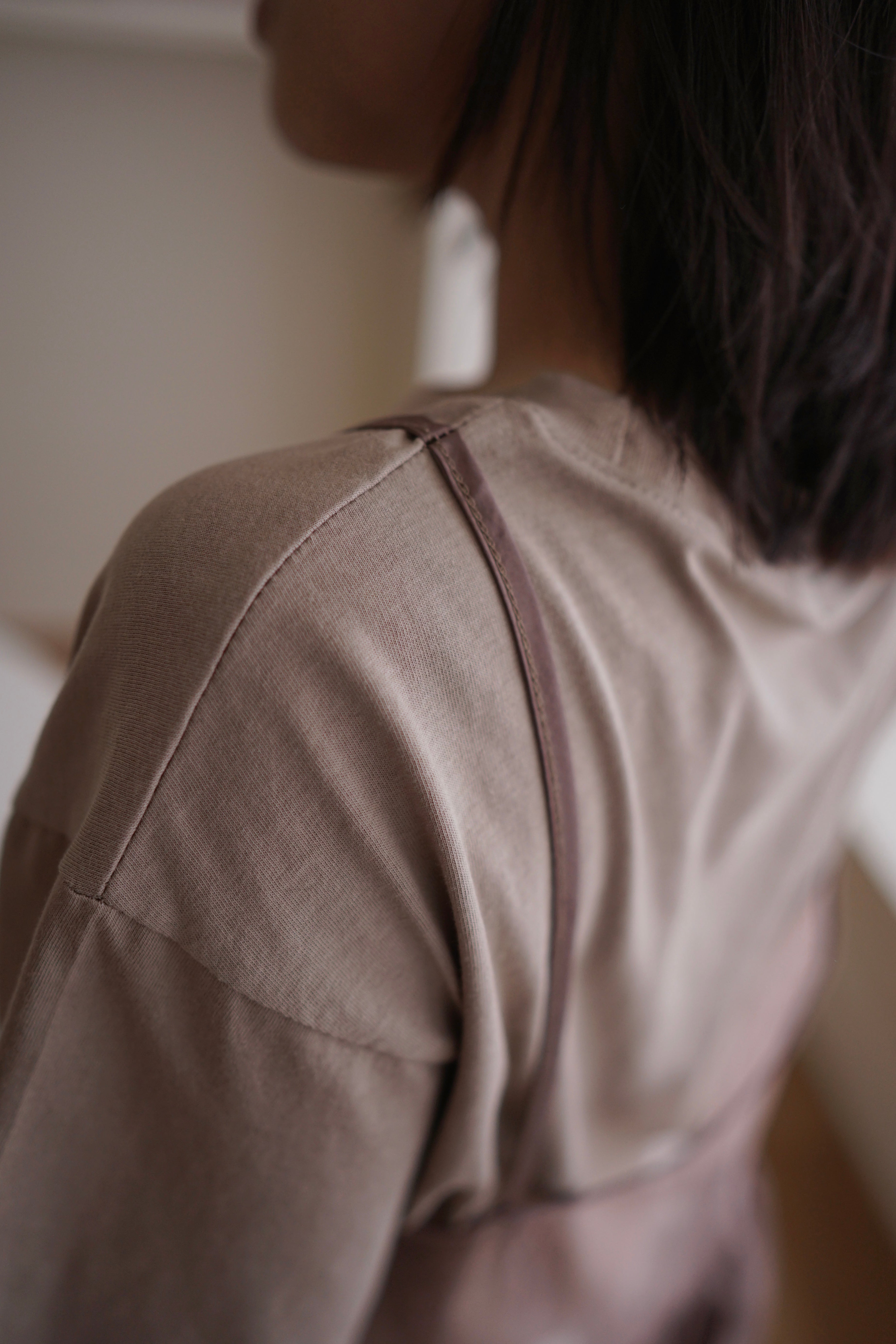 double layered peplum blouse