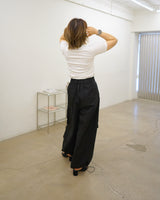 side ruched soft tee