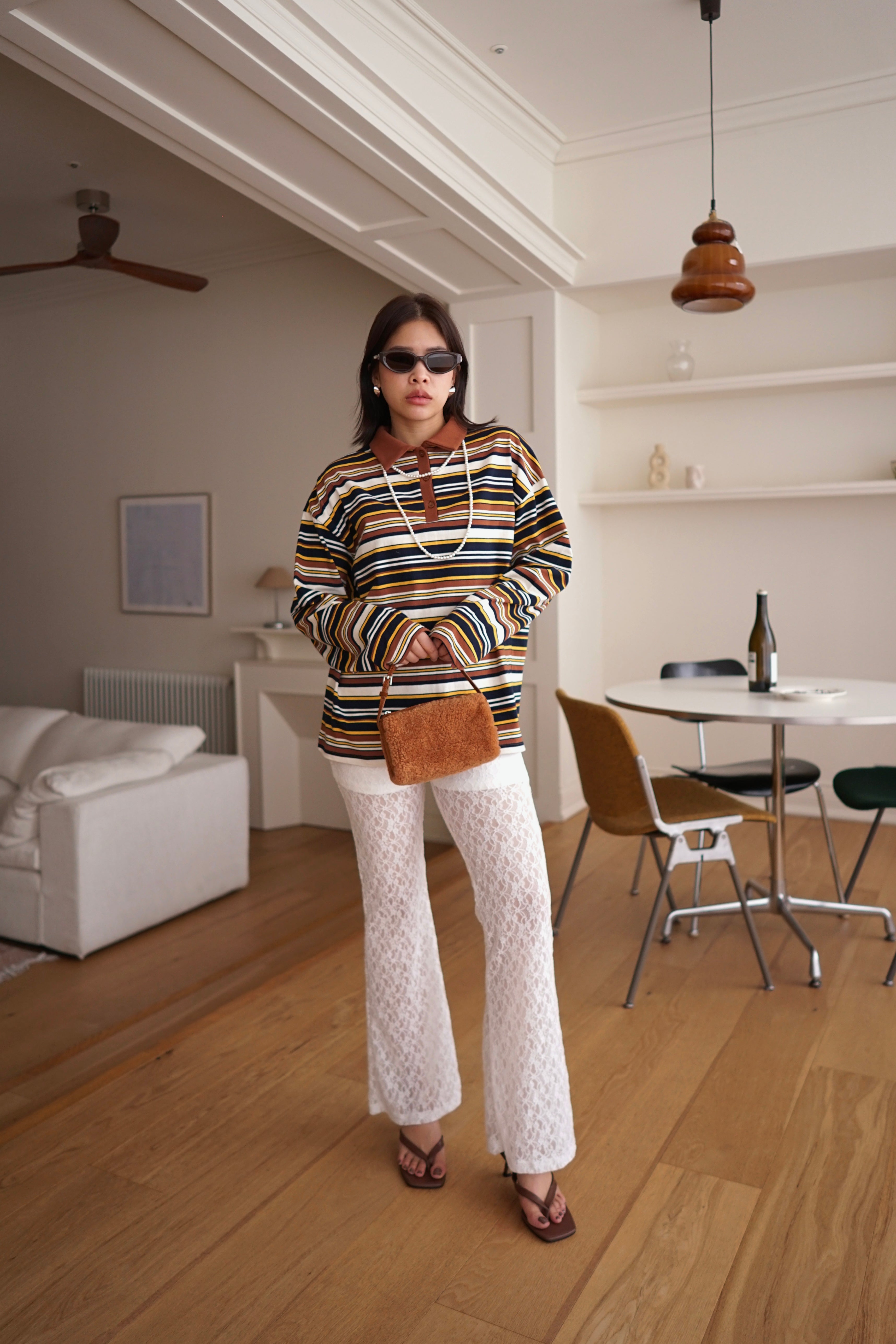 Cassie lace flared pants