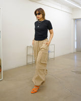 side ruched soft tee