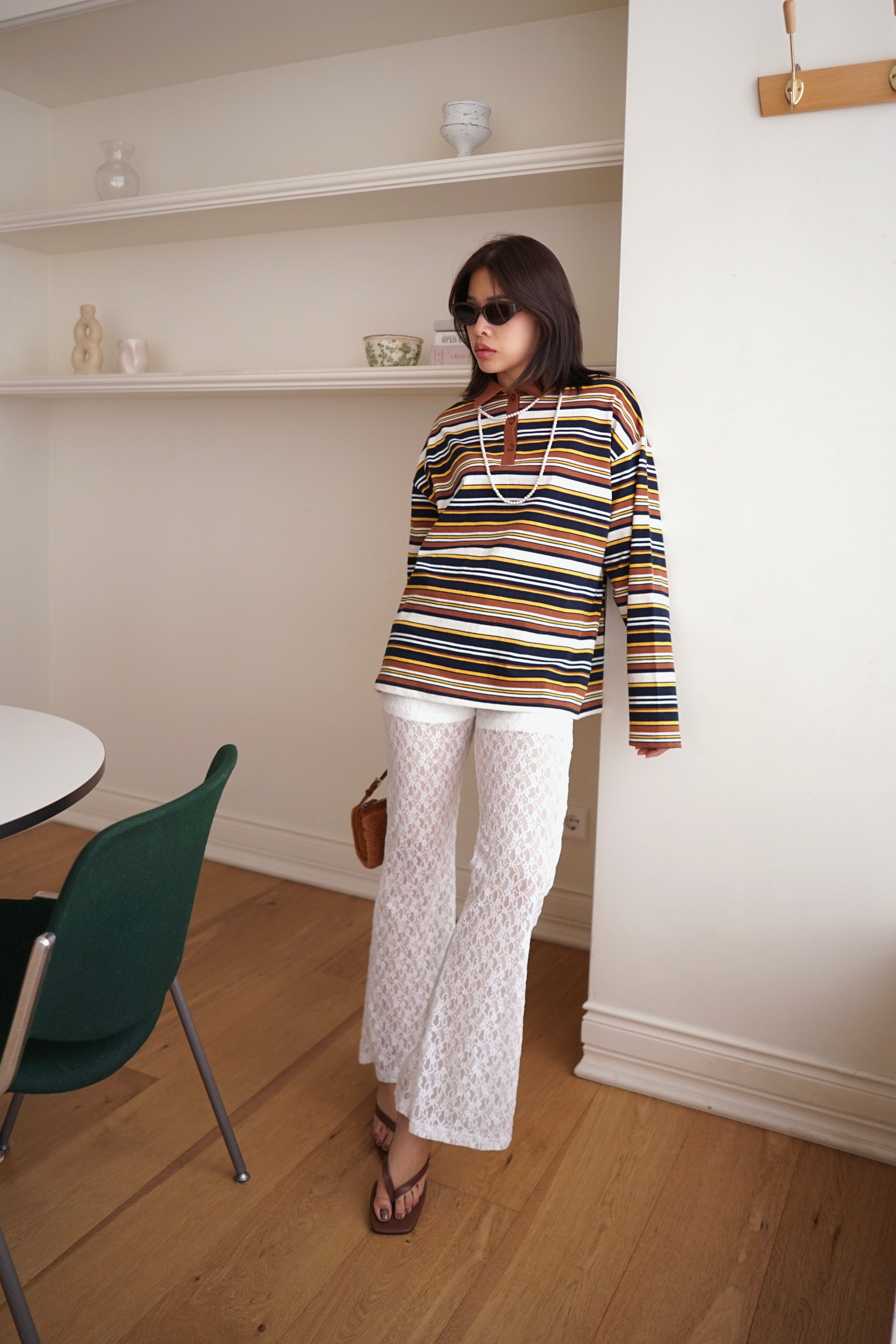 Cassie lace flared pants