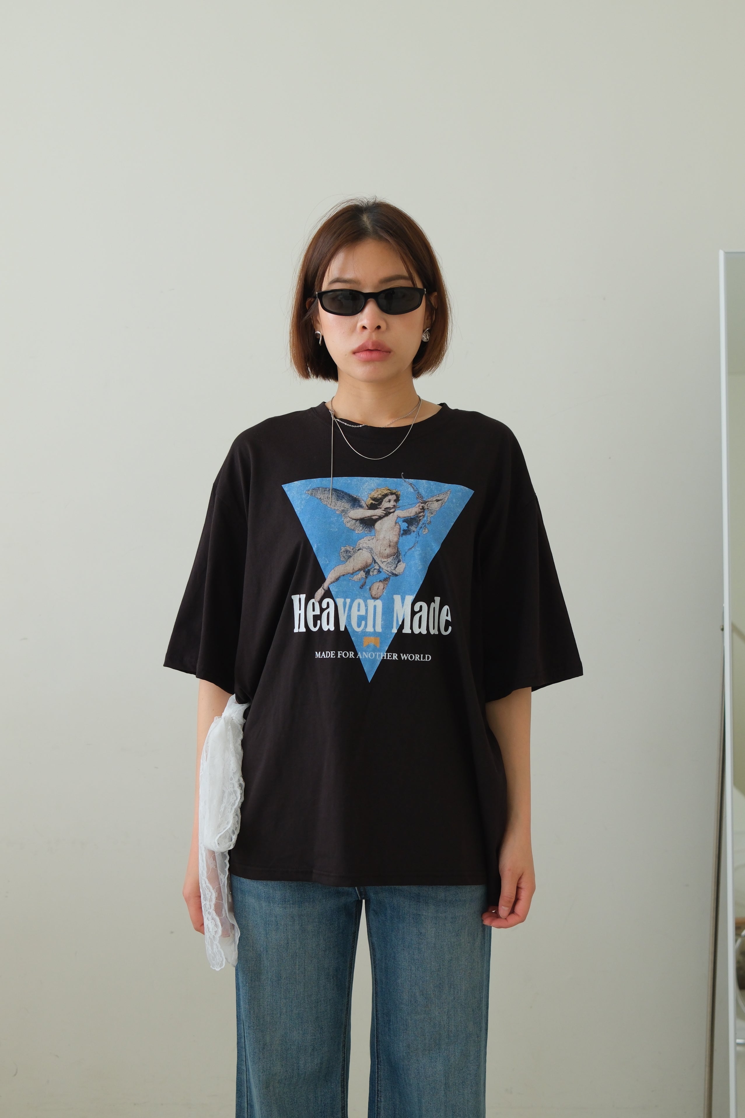 Lace Belt Detail Cupid Tee