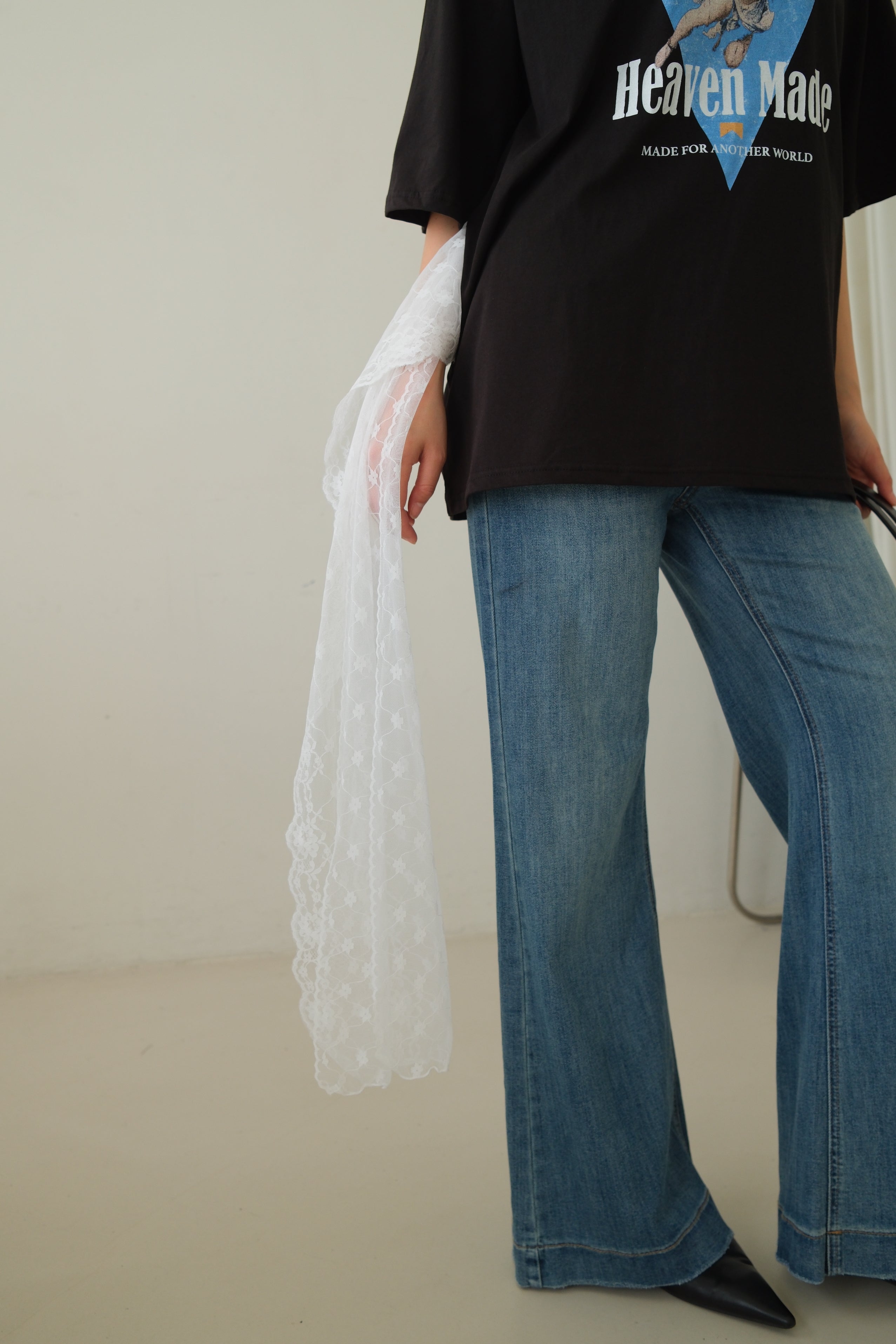 Lace Belt Detail Cupid Tee