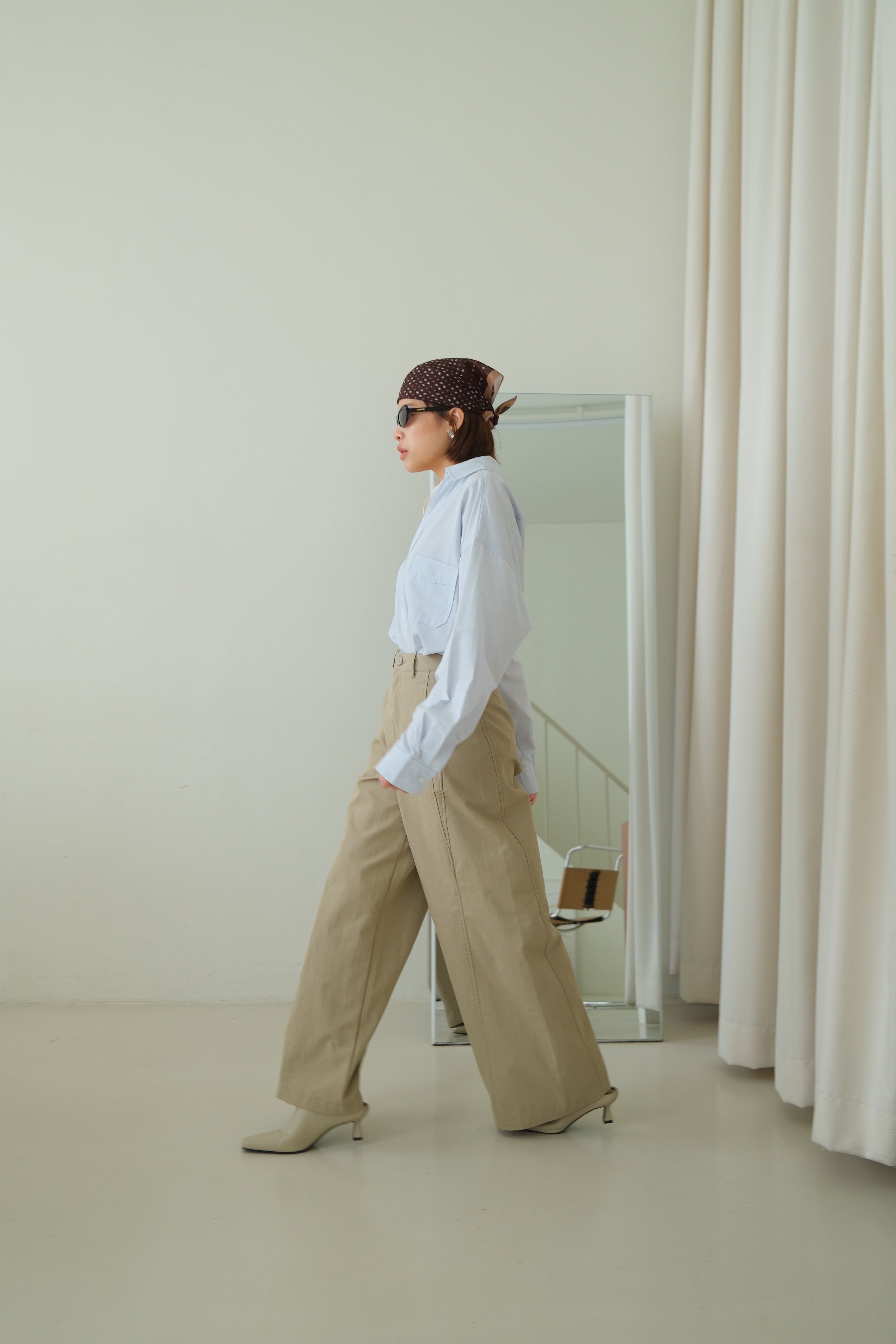 Kanne Layered Shirt with Deep V Overlay