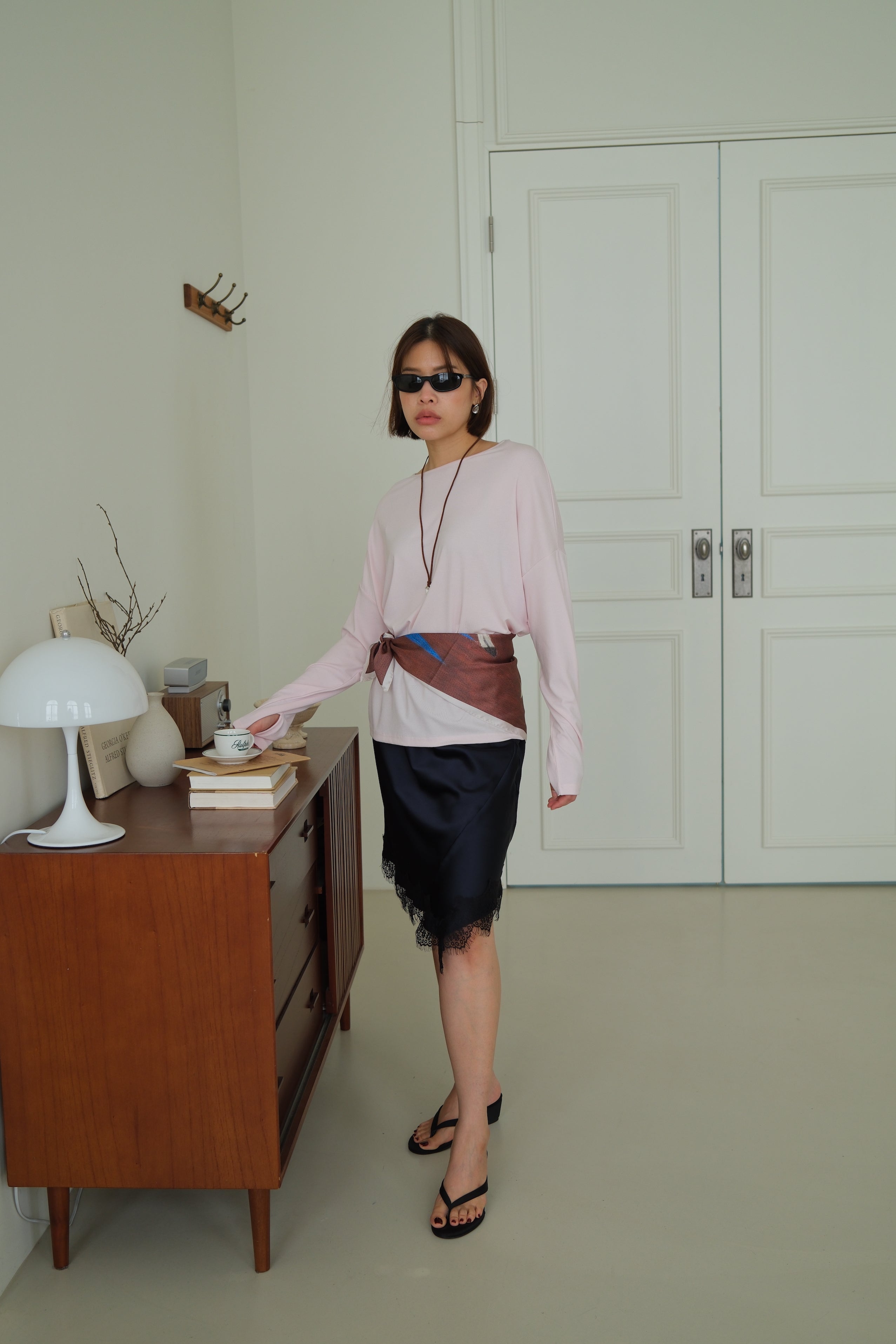 Rachal Relaxed Button Cuff Tee