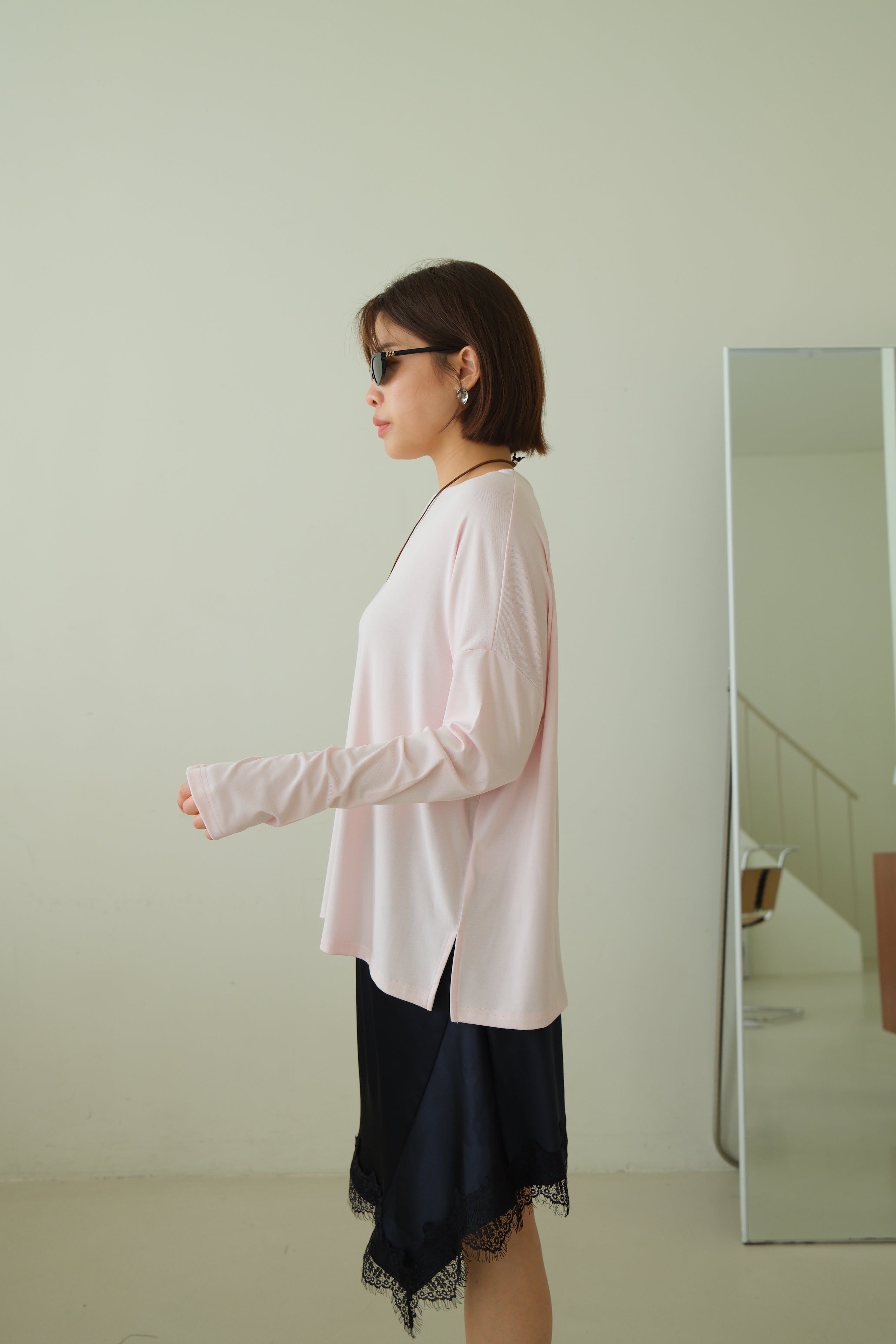 Rachal Relaxed Button Cuff Tee