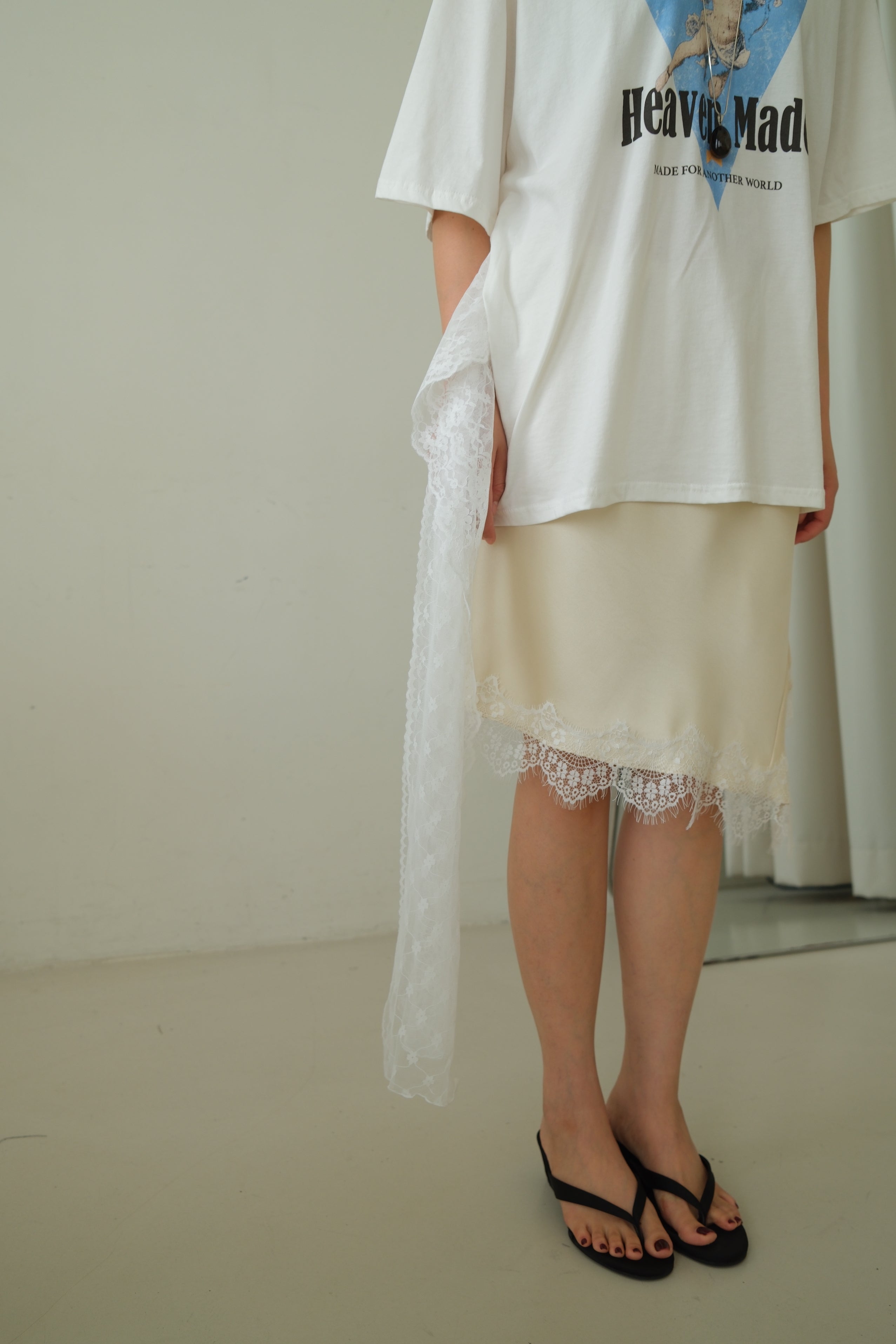 Lace Belt Detail Cupid Tee