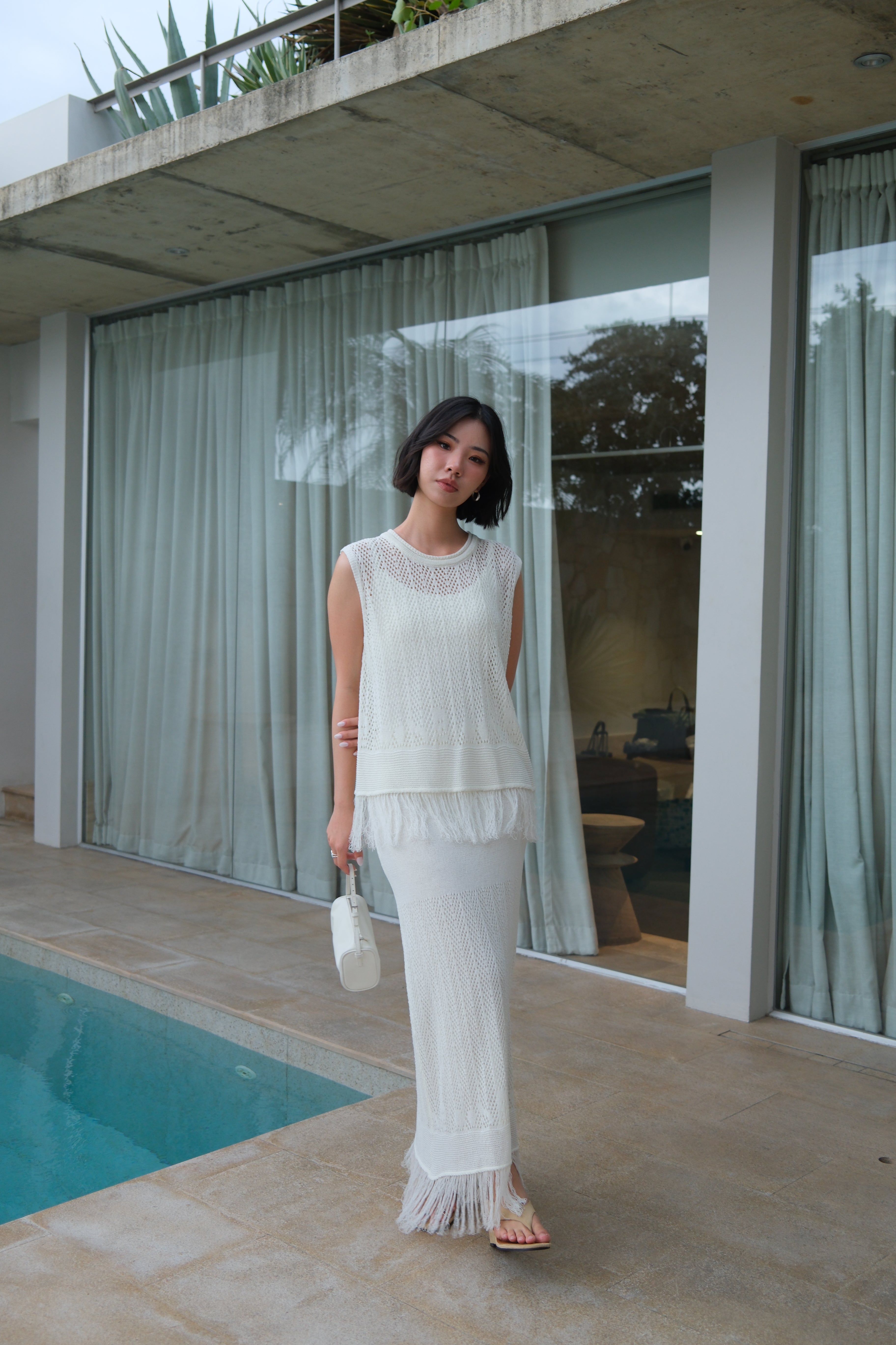 Tavoli Fringe Knit Set
