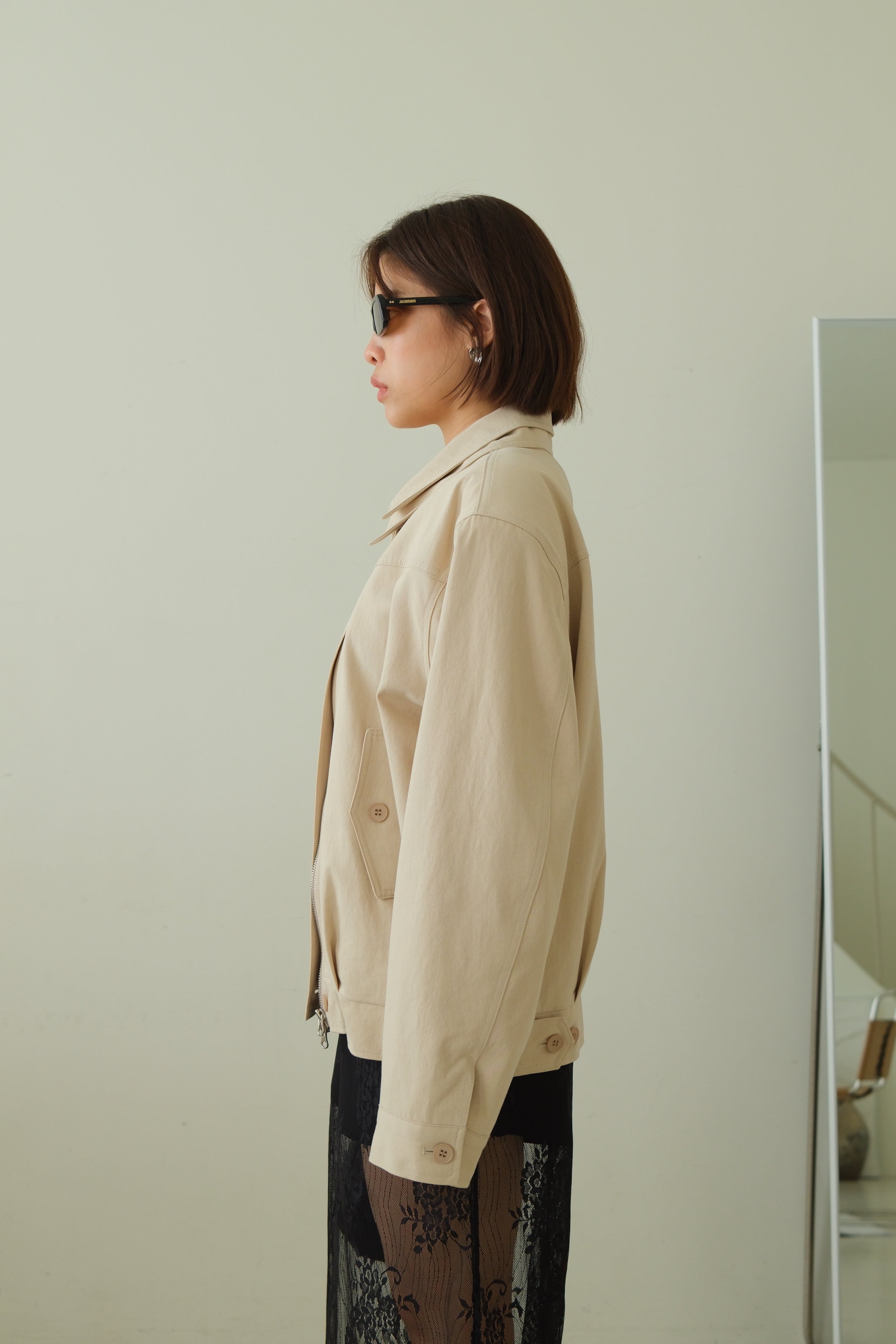 Lindi Double Collar Oversized Bomber