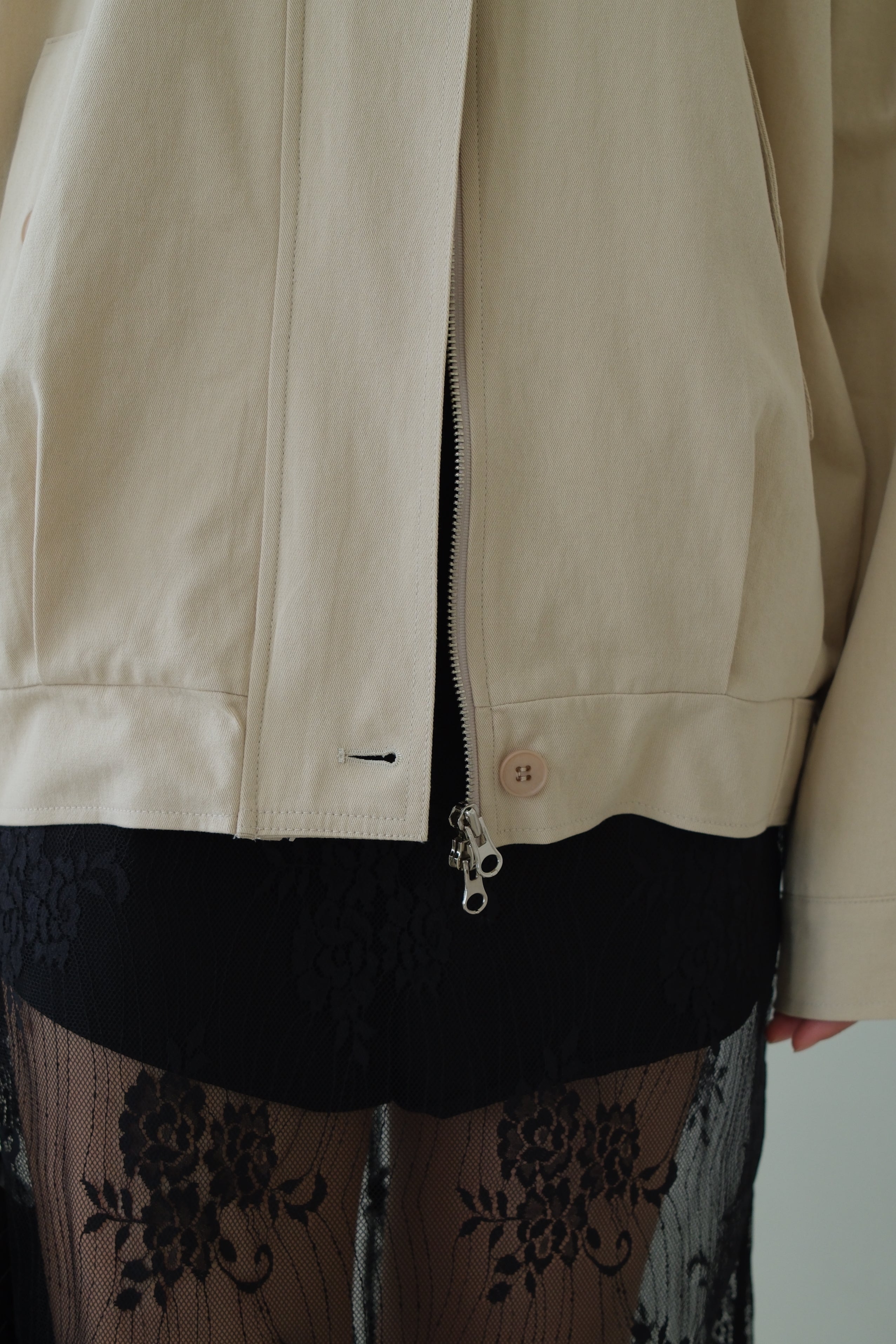 Lindi Double Collar Oversized Bomber