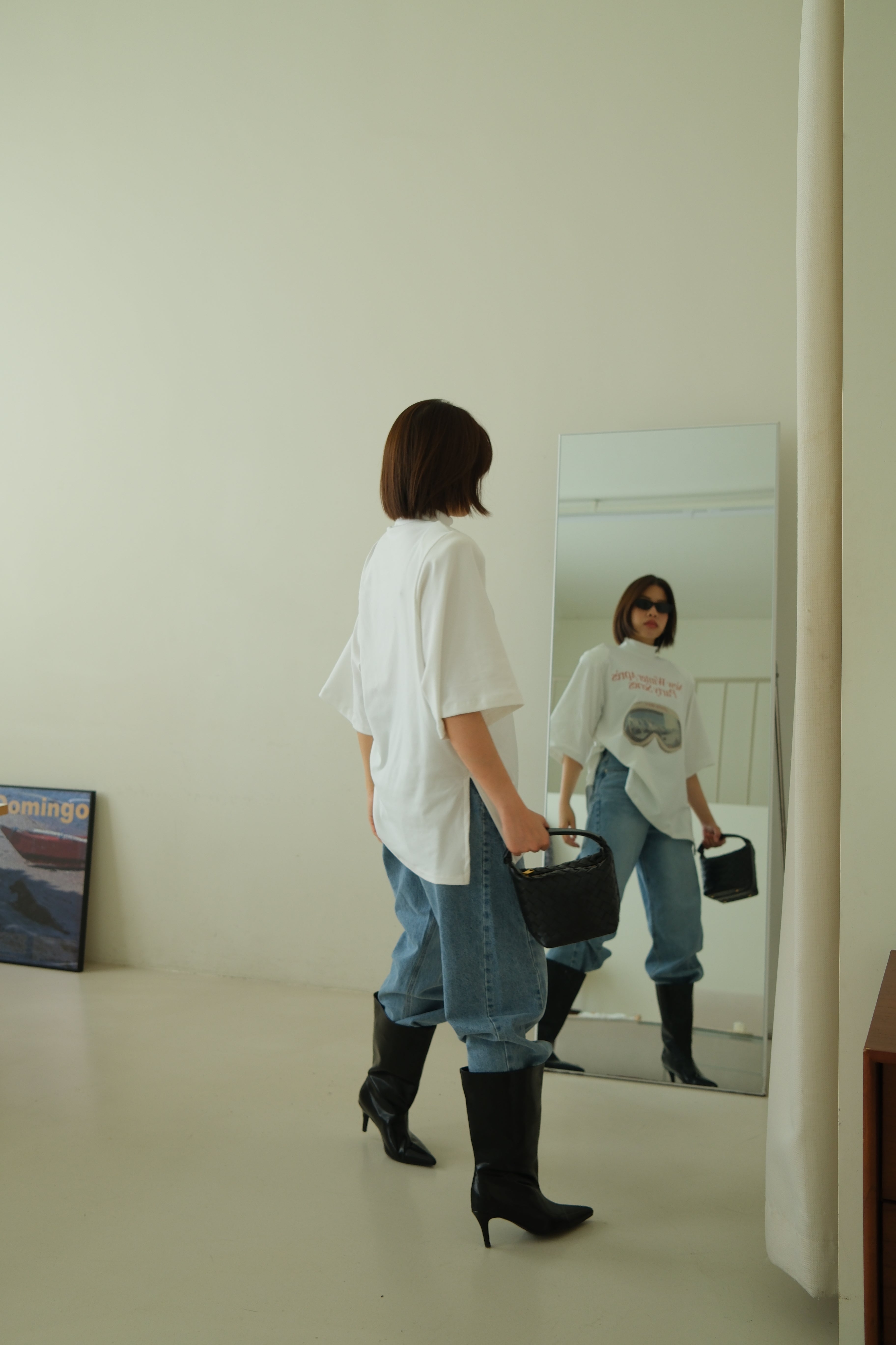 Winter pano highneck soft boxy tee