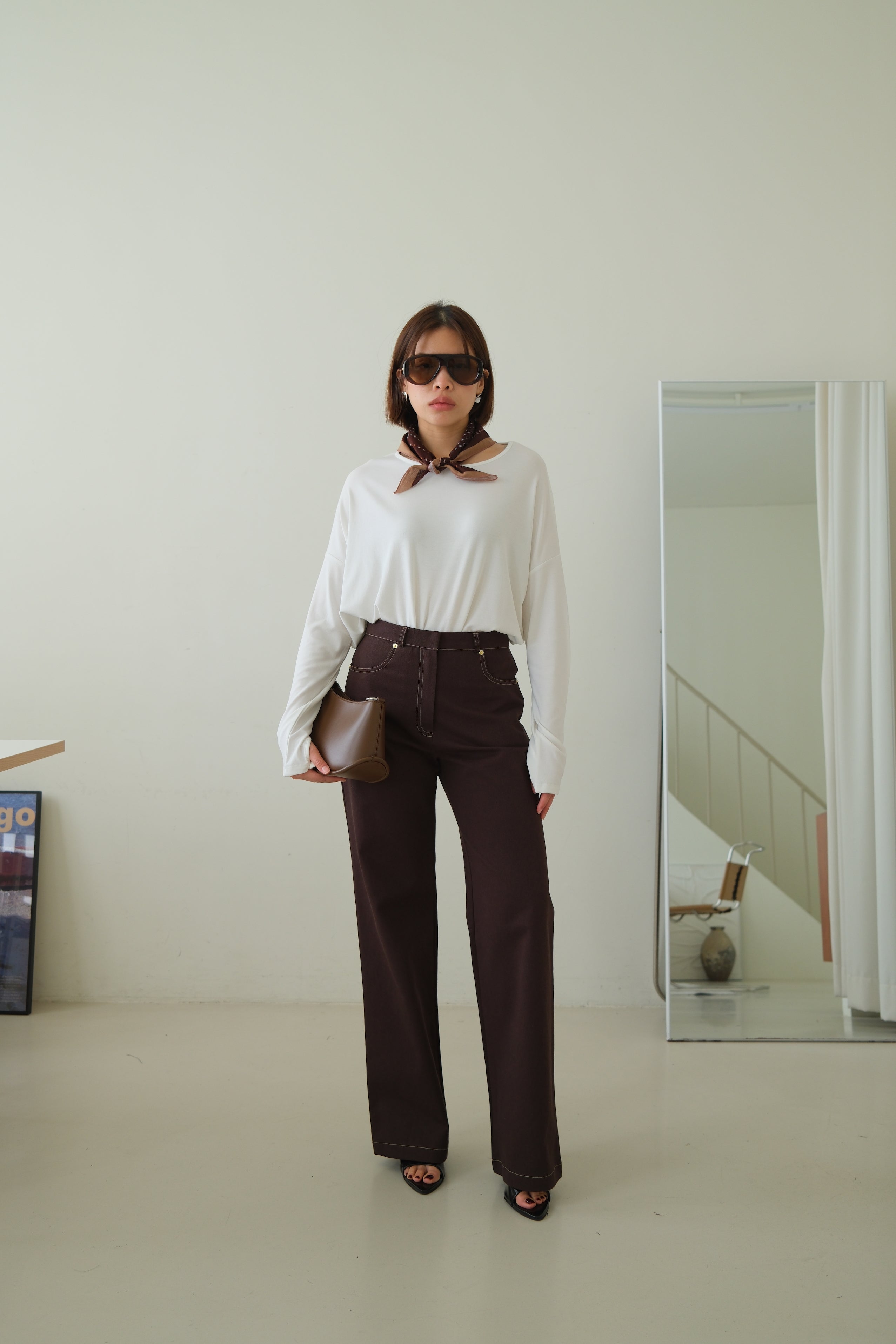 Rachal Relaxed Button Cuff Tee