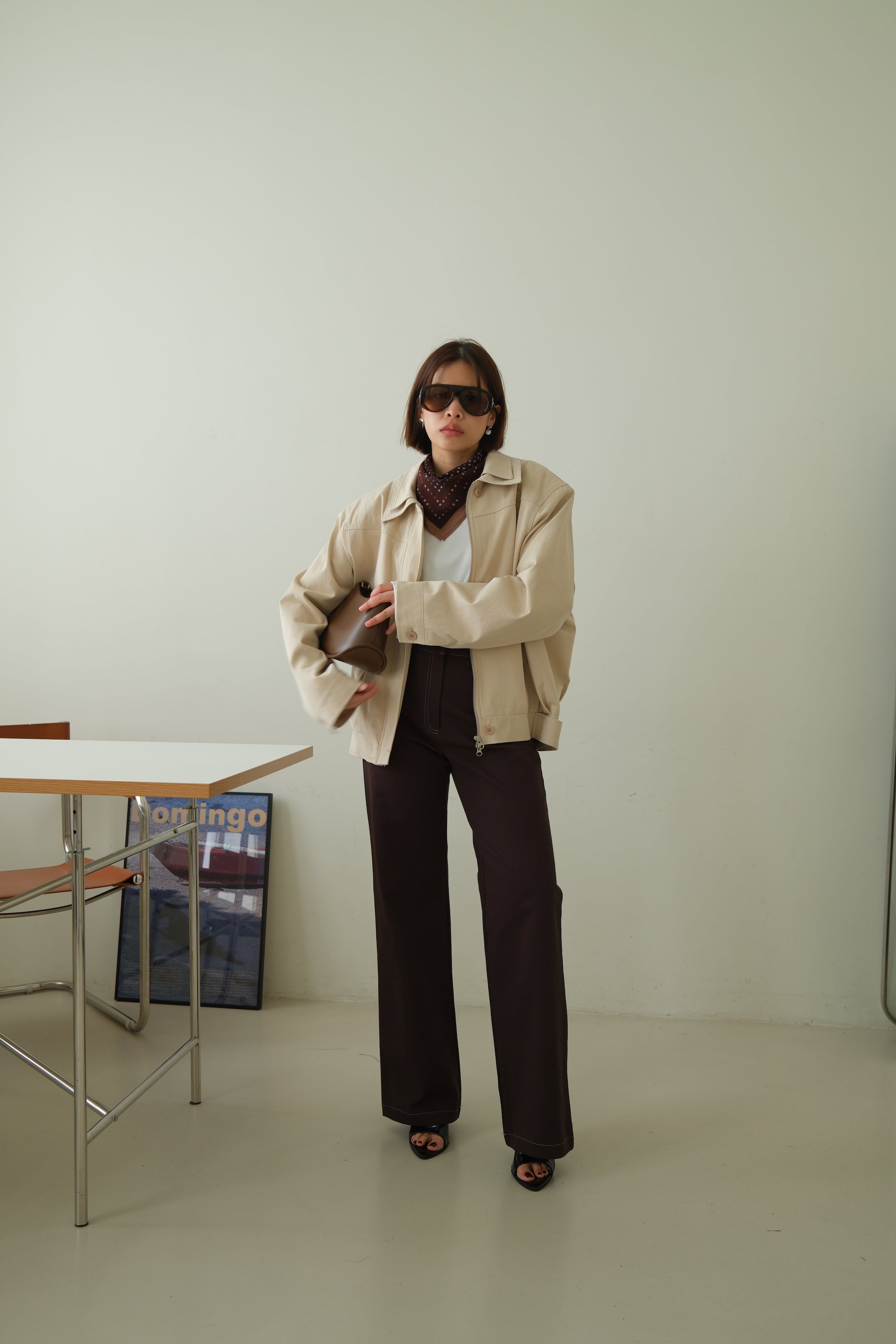 Lindi Double Collar Oversized Bomber