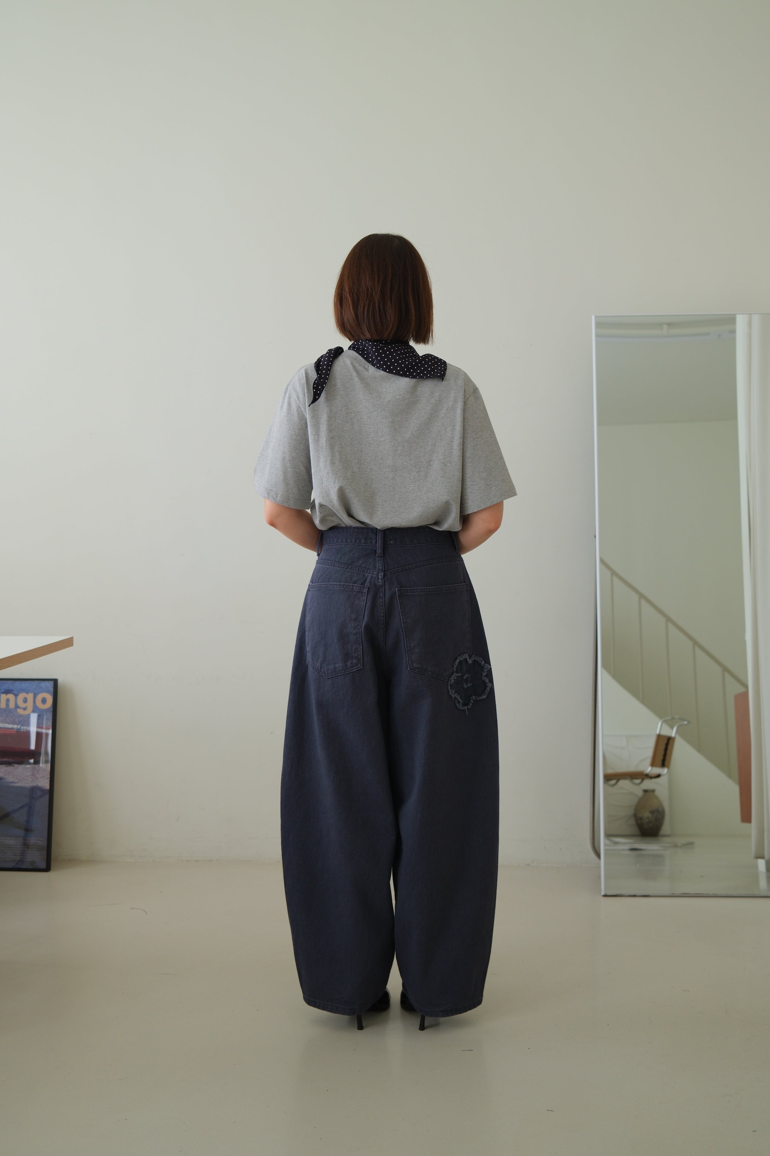 Ashley Graphic Tee with Scarf Detail