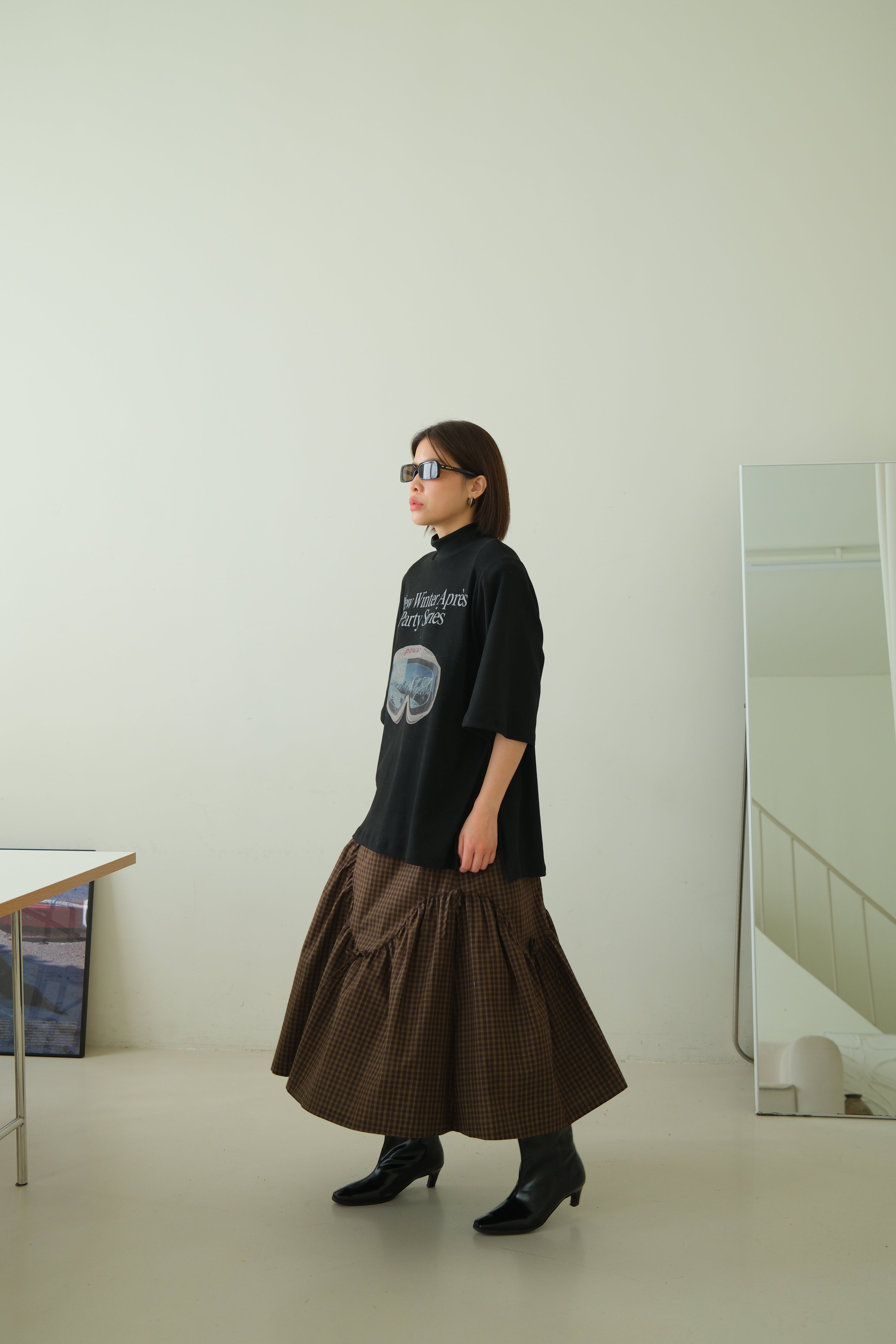 Winter pano highneck soft boxy tee