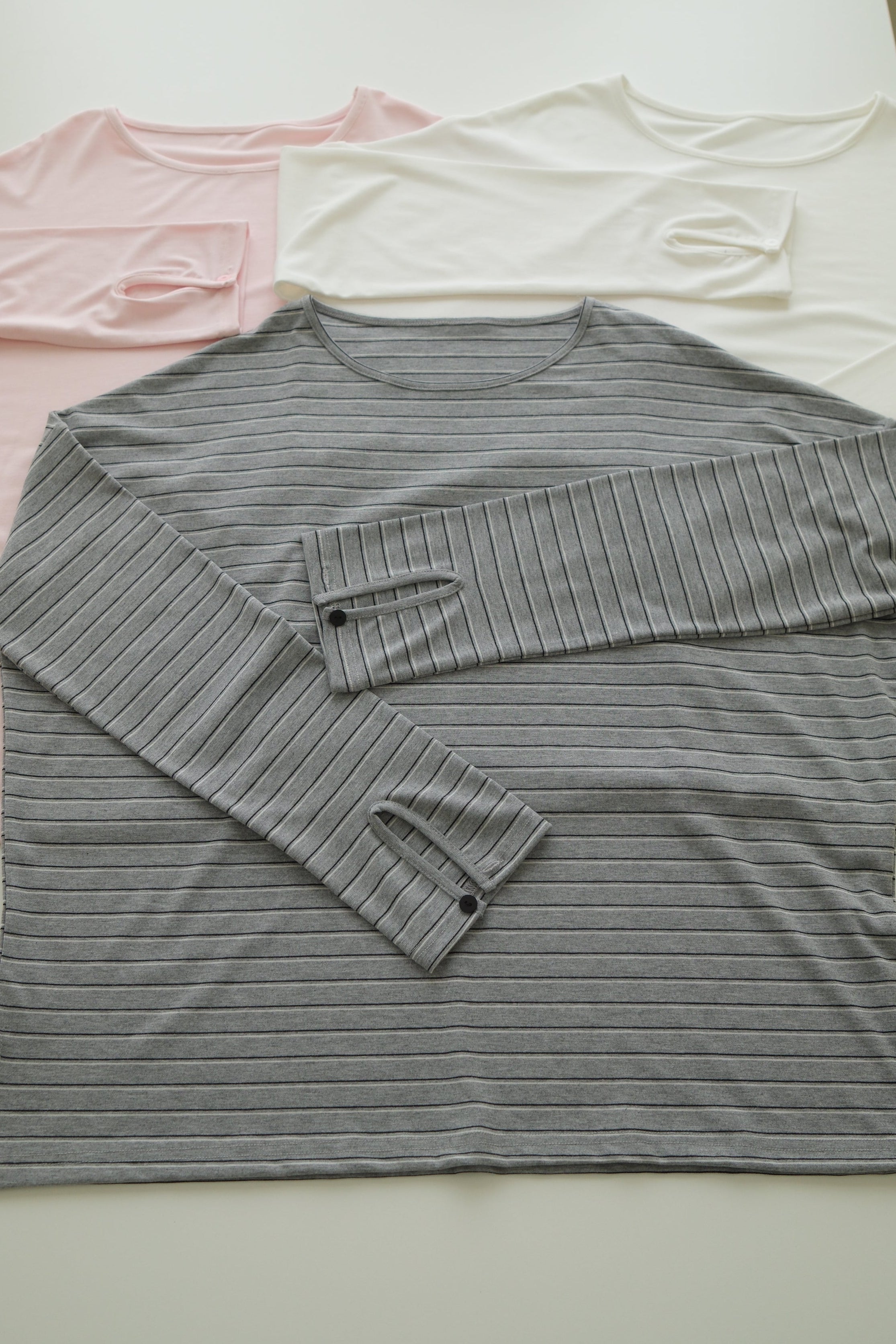 Rachal Relaxed Button Cuff Tee