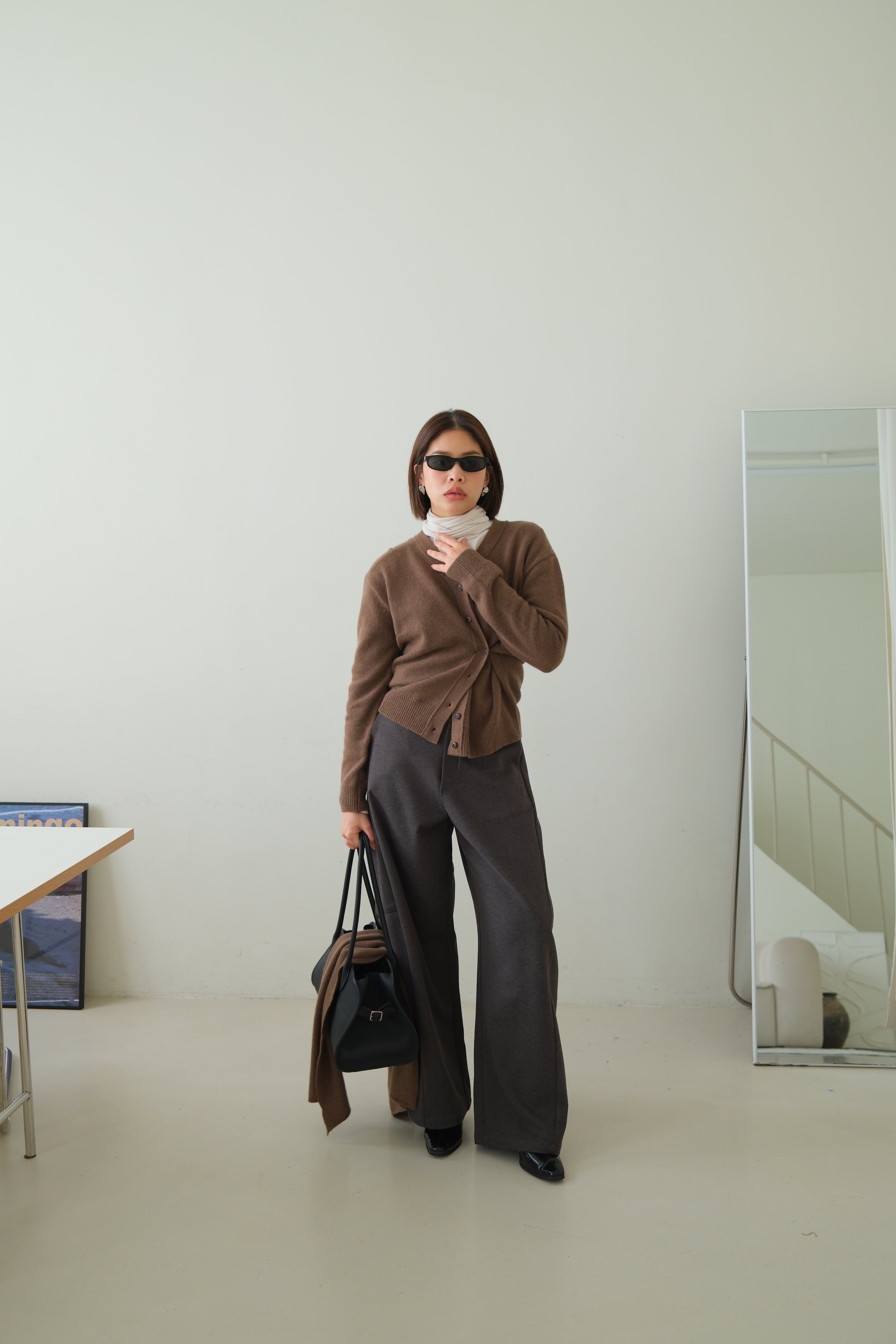 Bien high-rise curved pants