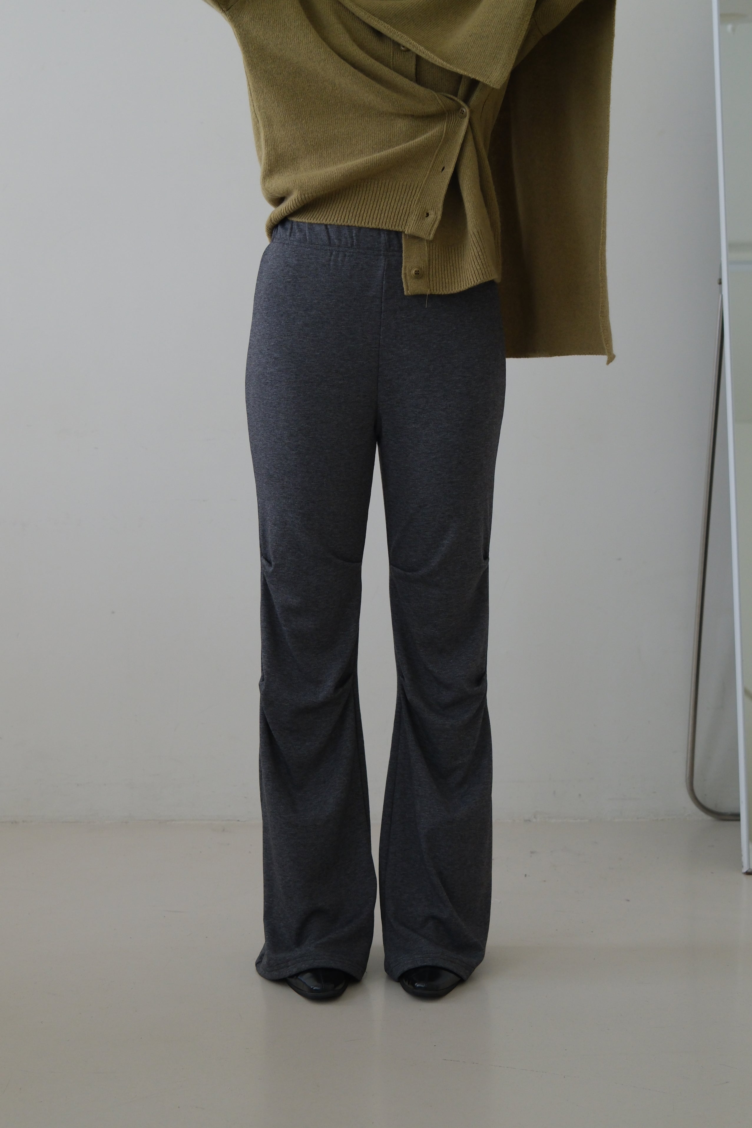 Moka flare pants (wrap skirt set)