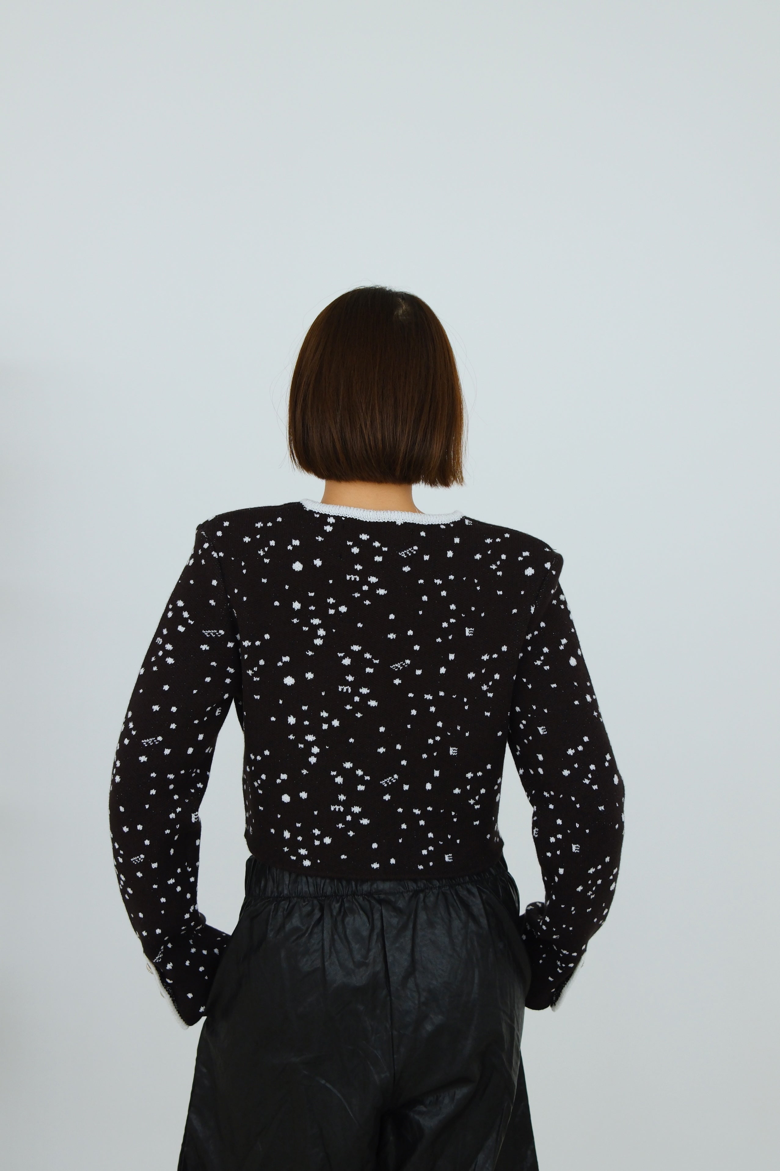Odette Speckled Crop Cardigan