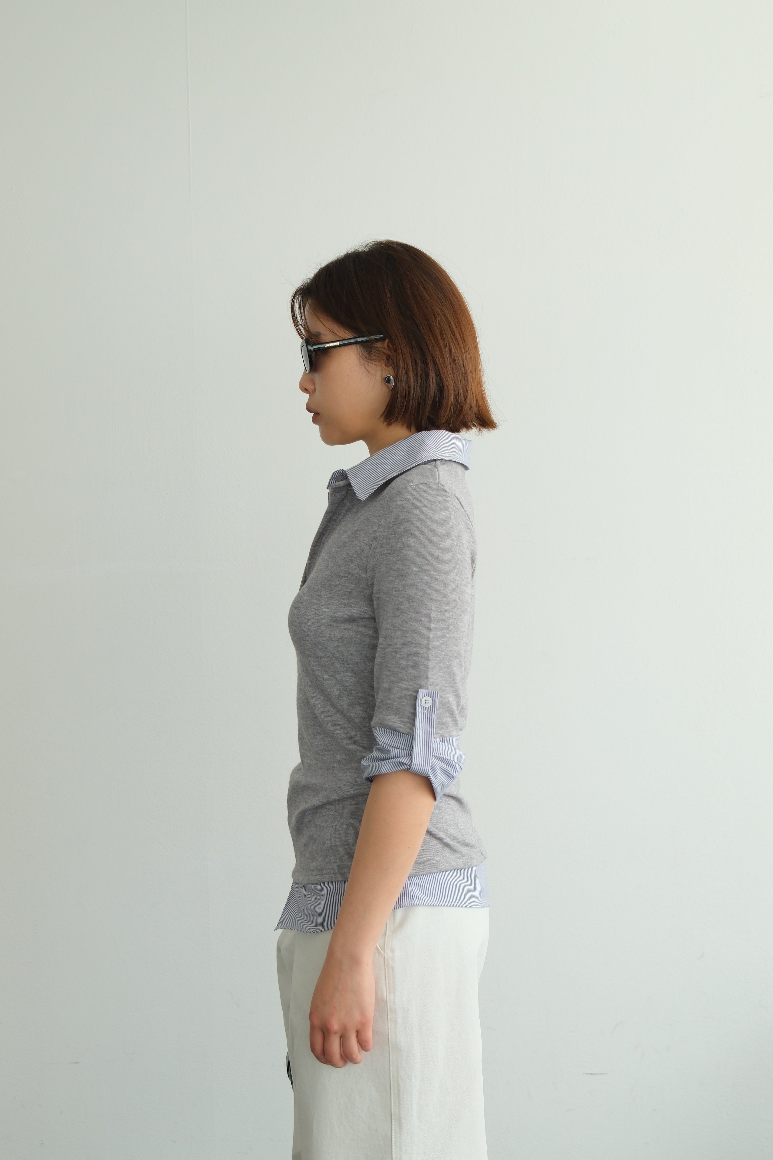 Preppy Layered Polo Tee