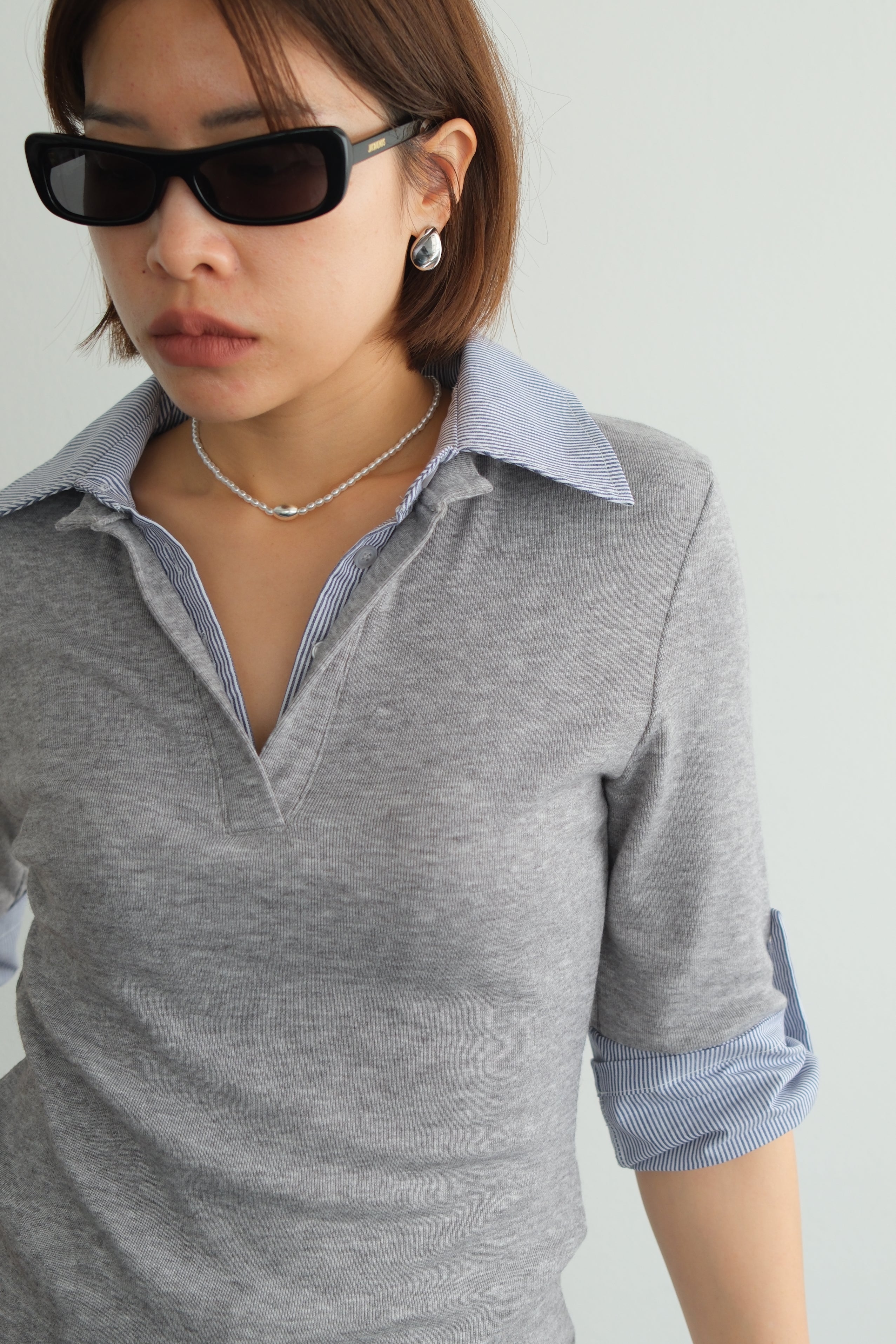 Preppy Layered Polo Tee