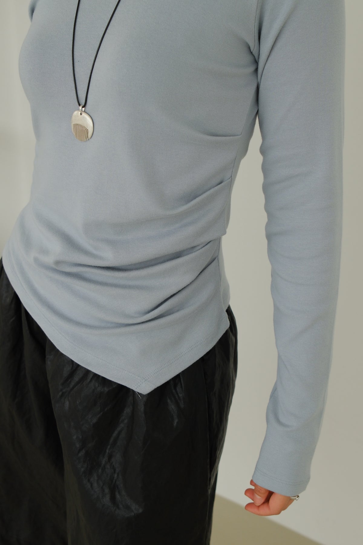 Drape Side Long Sleeve Tee