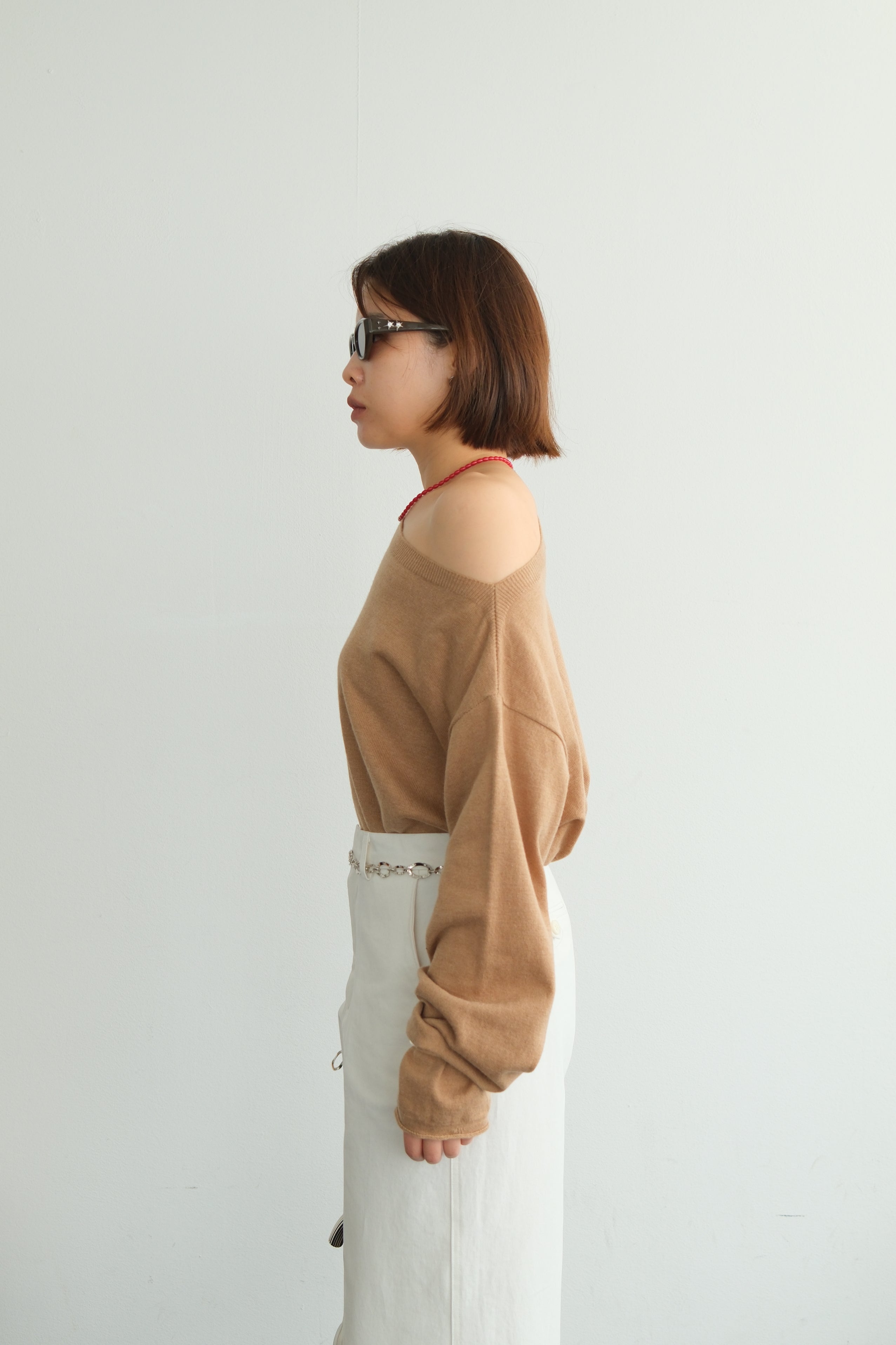 Elia Boat Neck Knit Crop Top