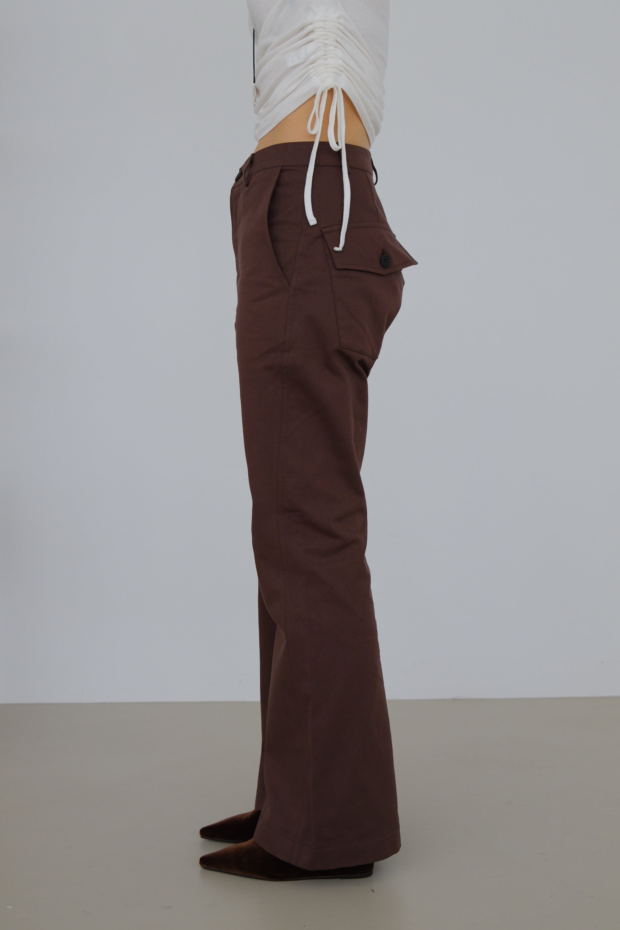 Nora Seam Flared Trousers