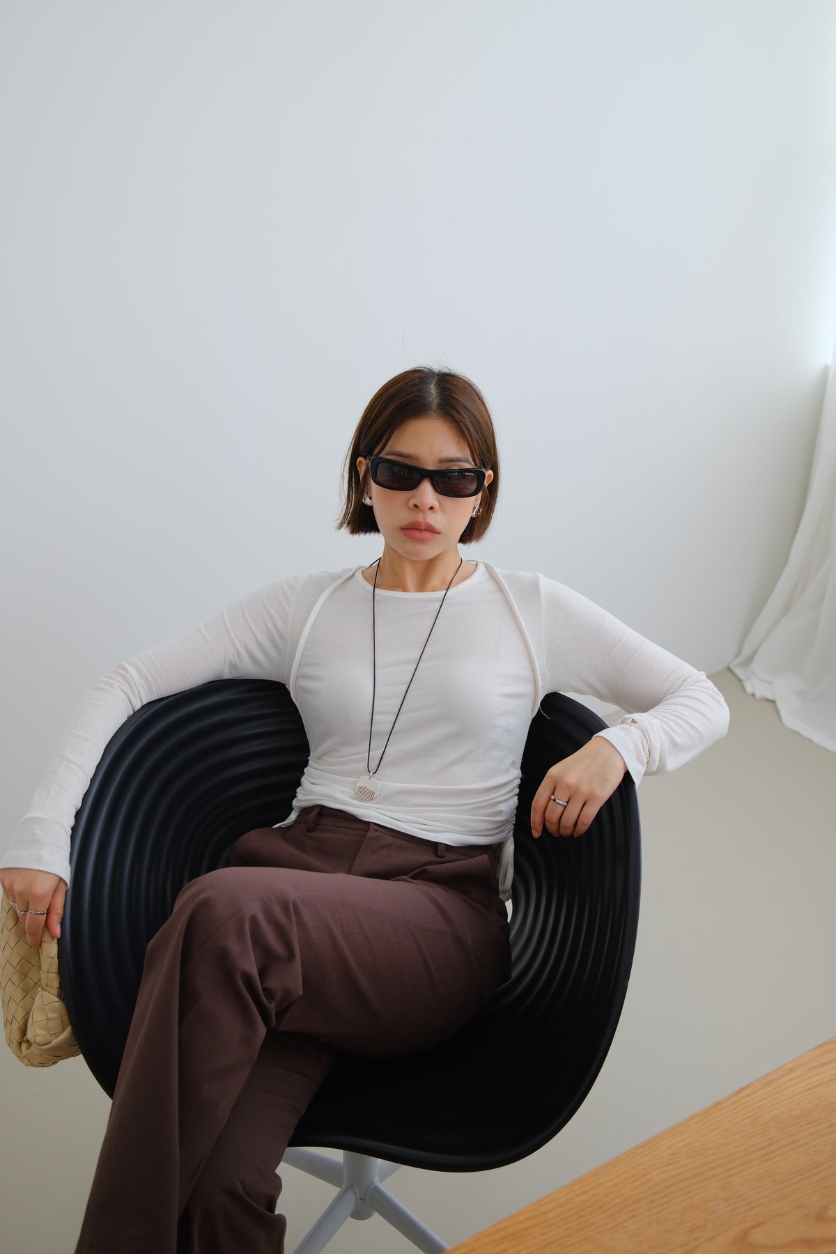 Sola Side Gathered Top
