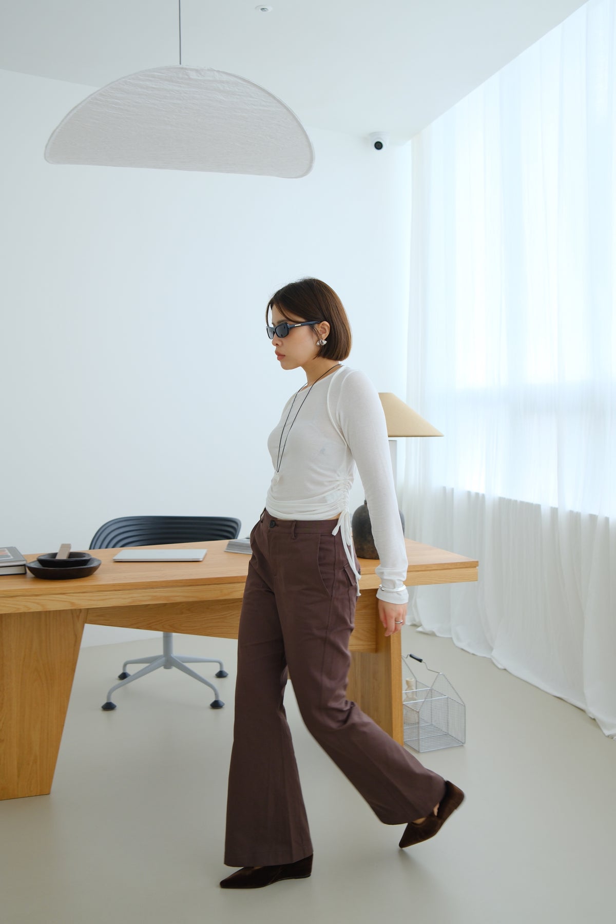 Nora Seam Flared Trousers