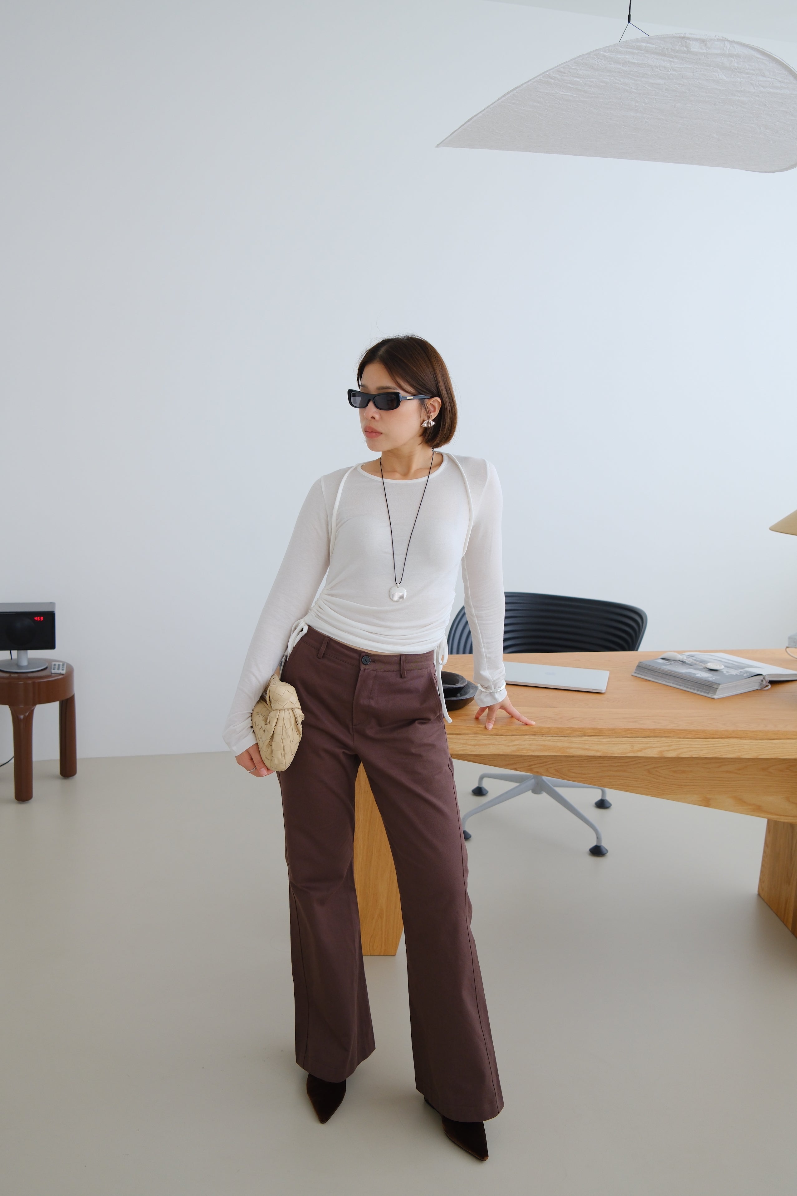 Sola Side Gathered Top