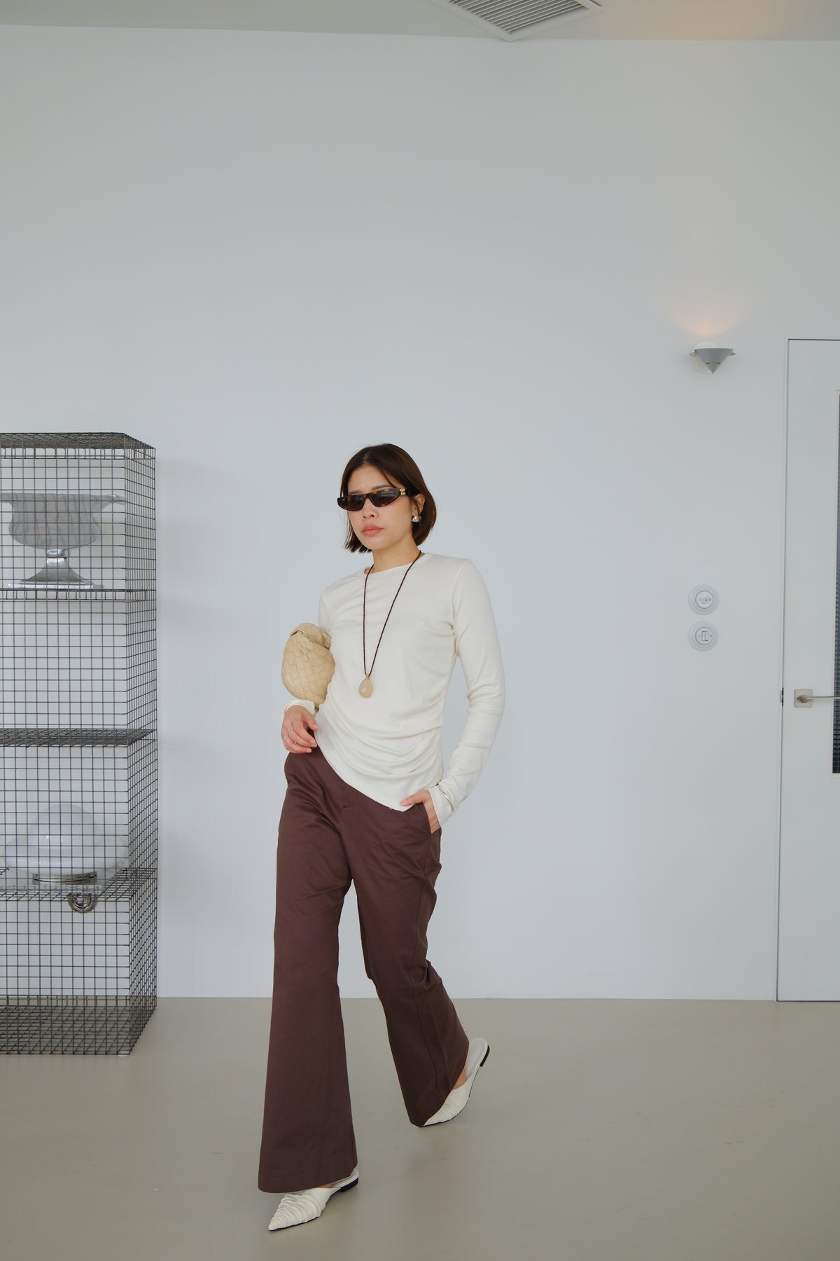 Nora Seam Flared Trousers