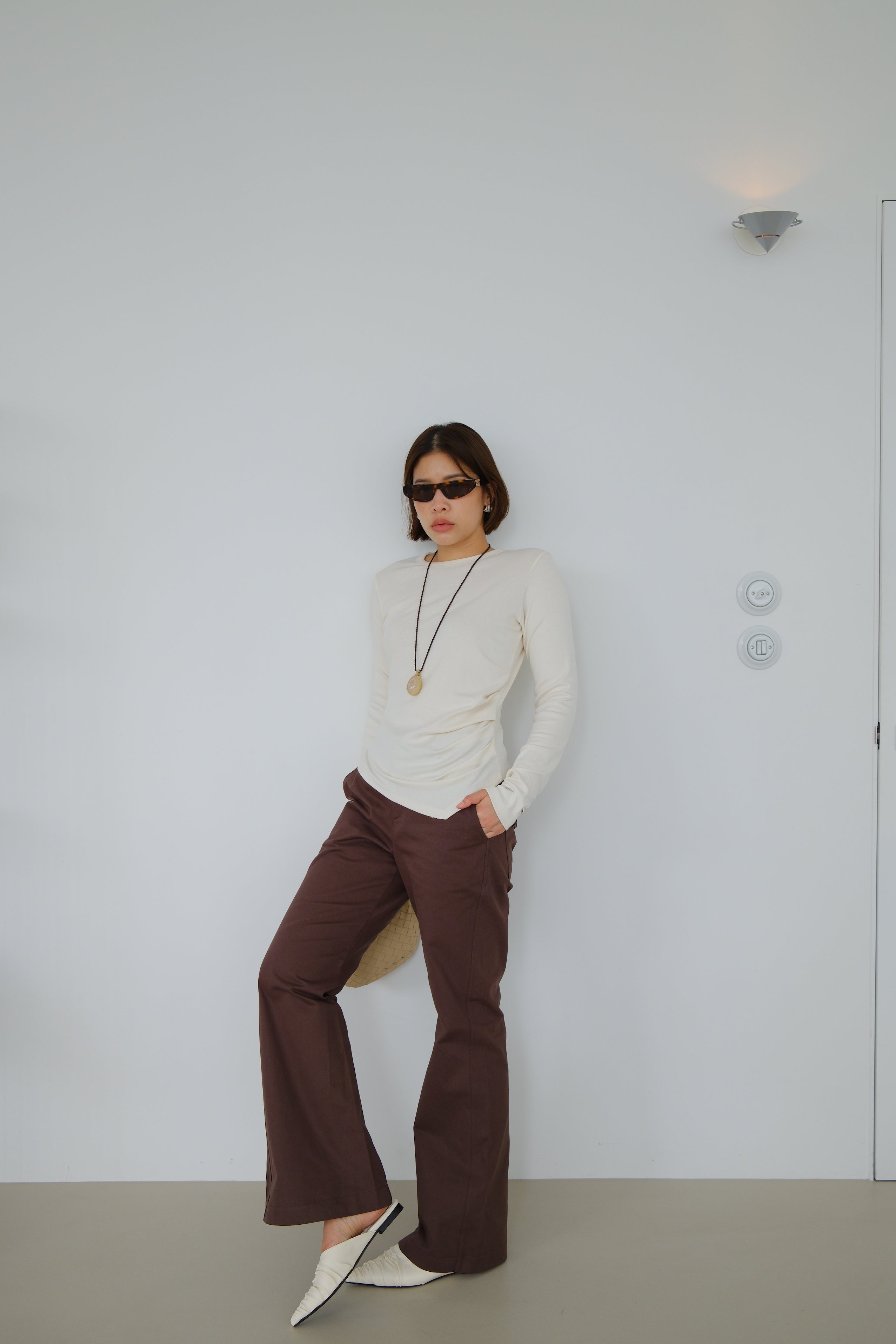 Drape Side Long Sleeve Tee